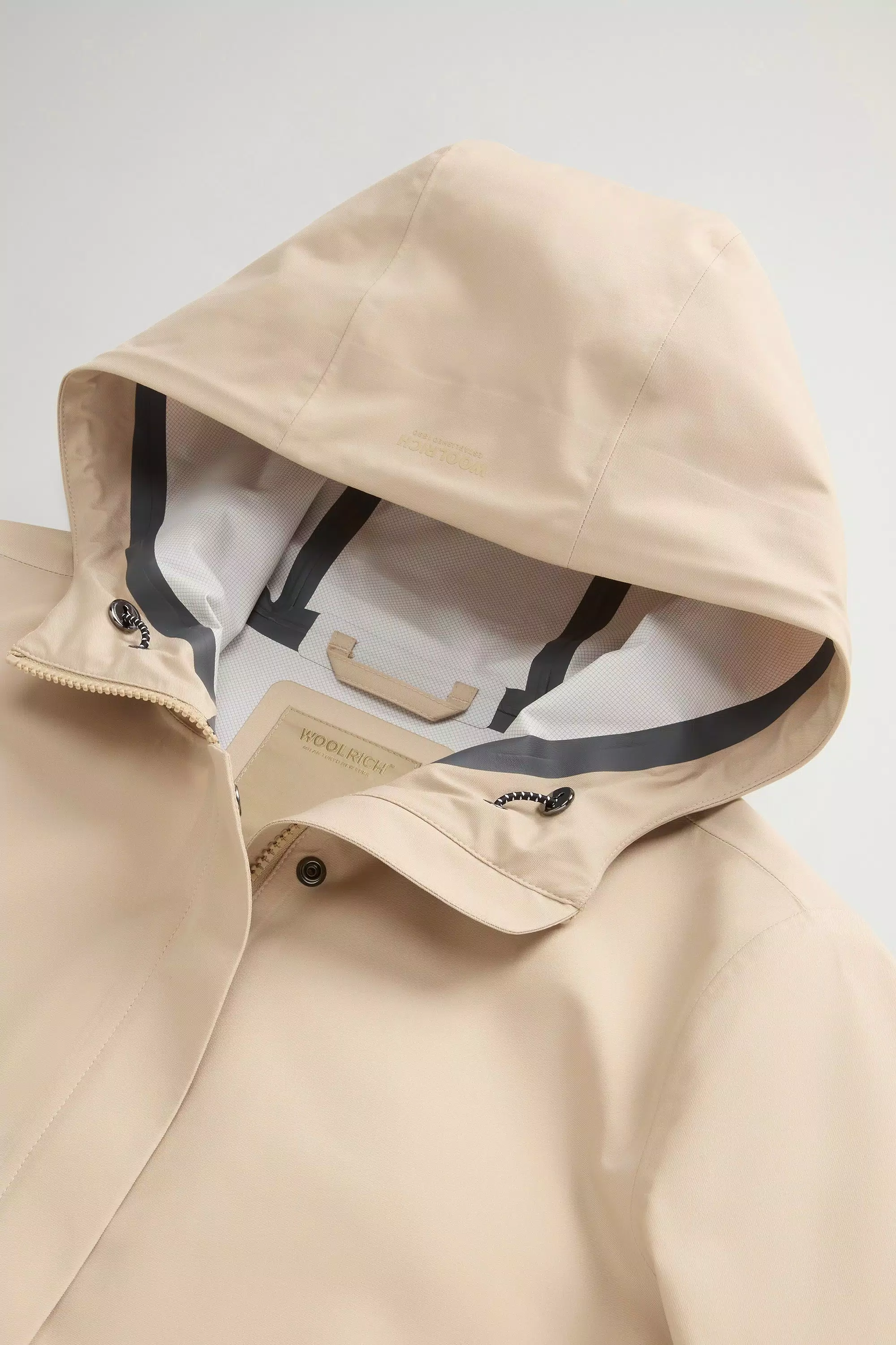 Parka Impermeabile in Tessuto Leggero Stretch - White Pepper