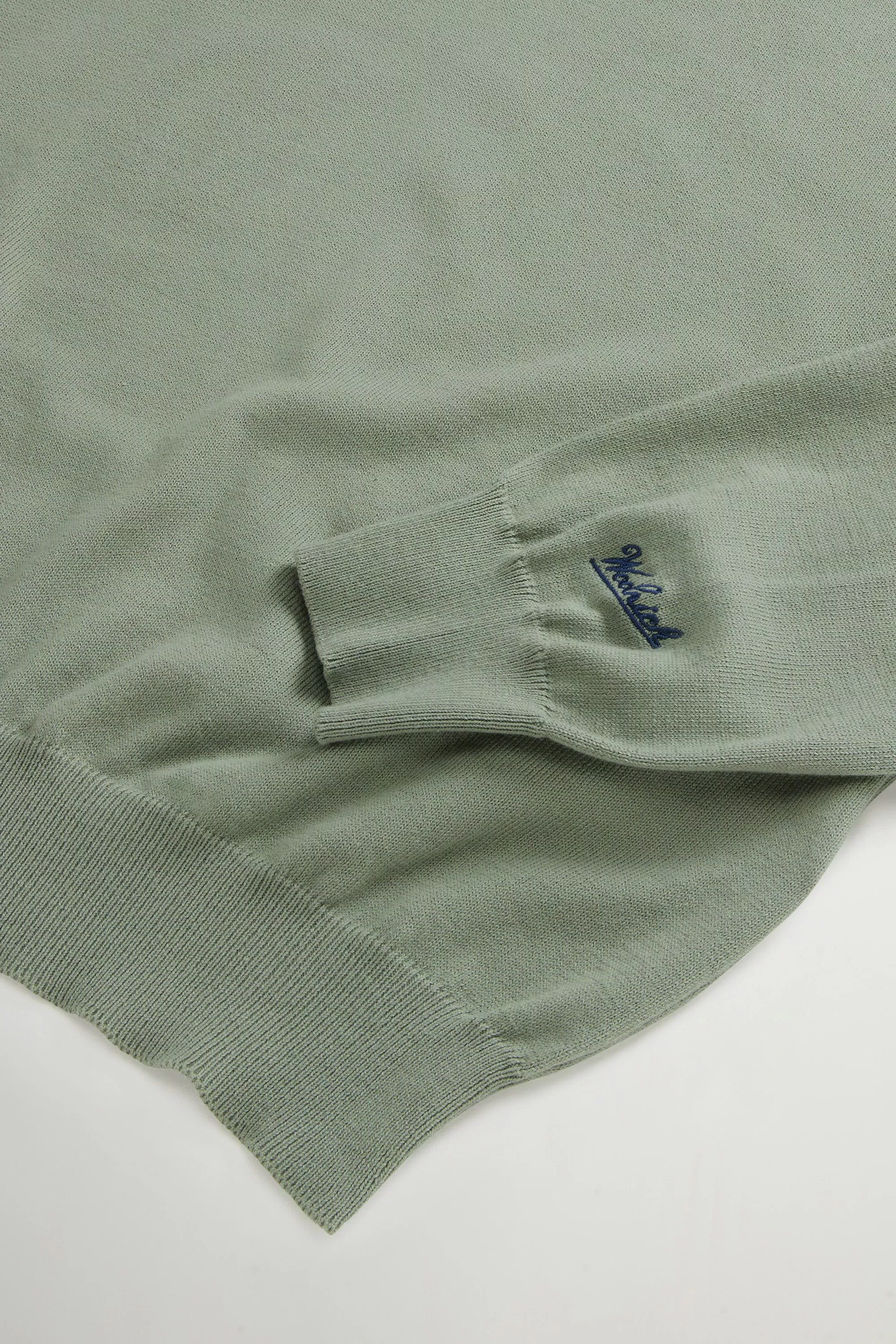 Pullover in Cotone 100% - Olive Fumo Sbiadito