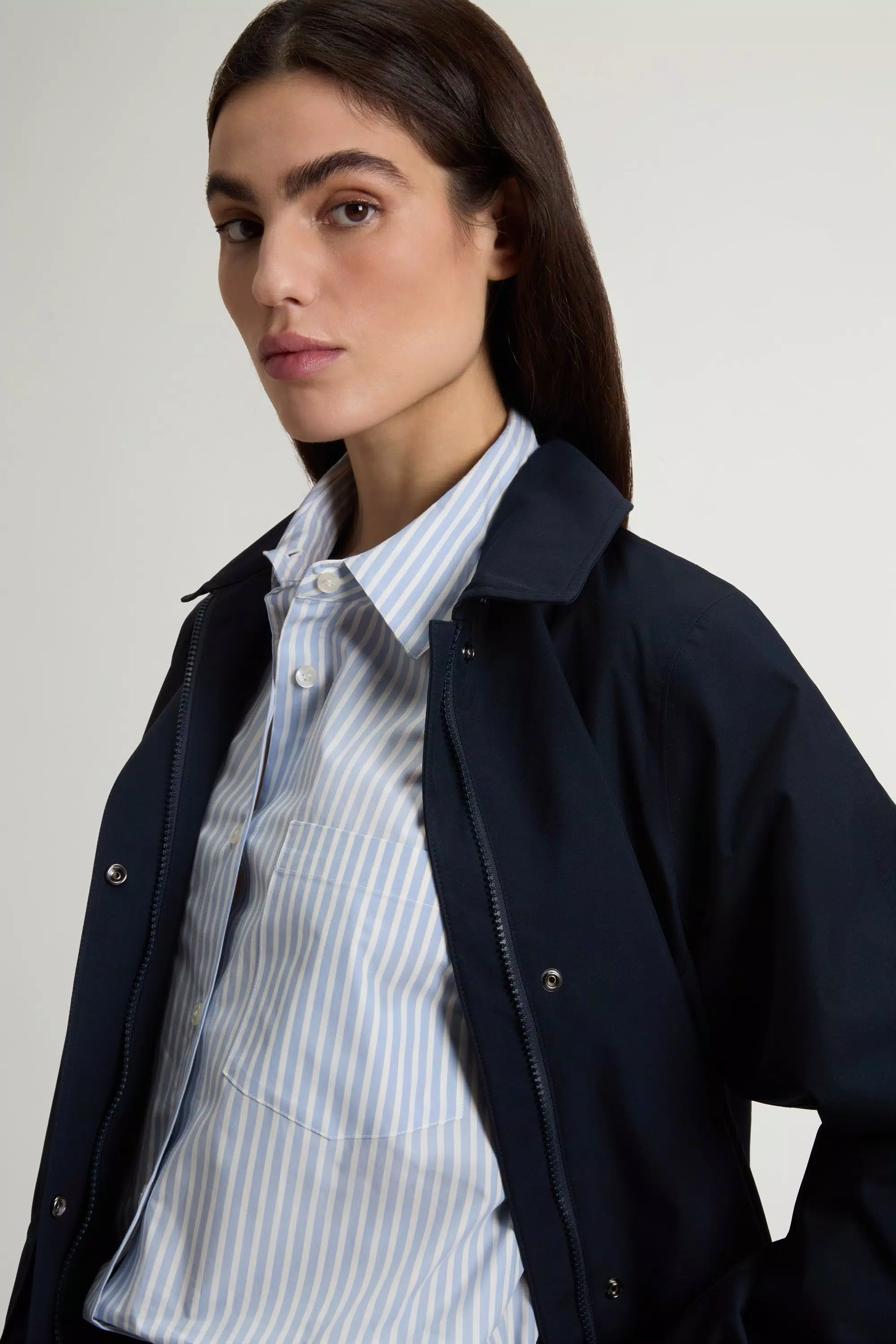 Parka in tessuto WINDSTOPPER di GORE-TEX LABS - Melton Blue