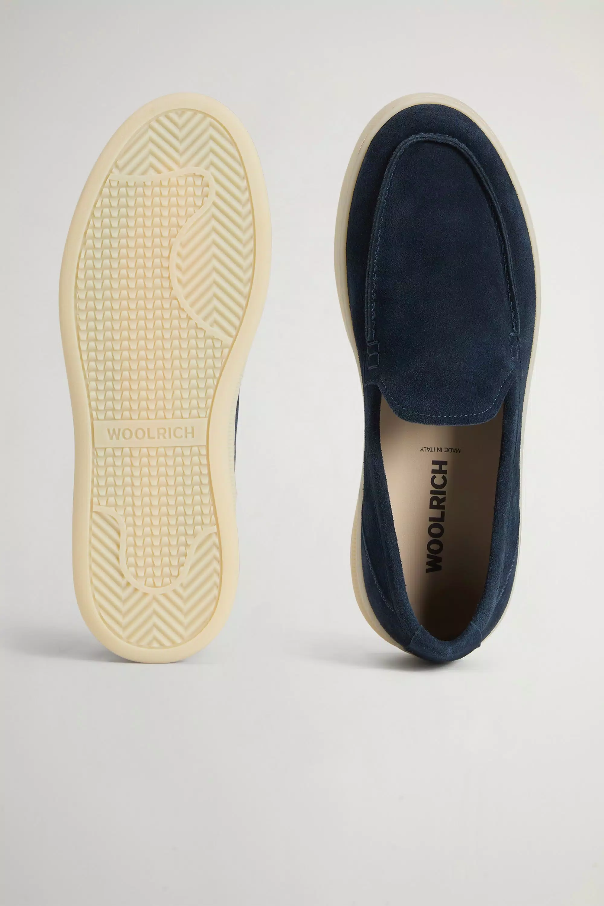 Loafers in Suede - Blu