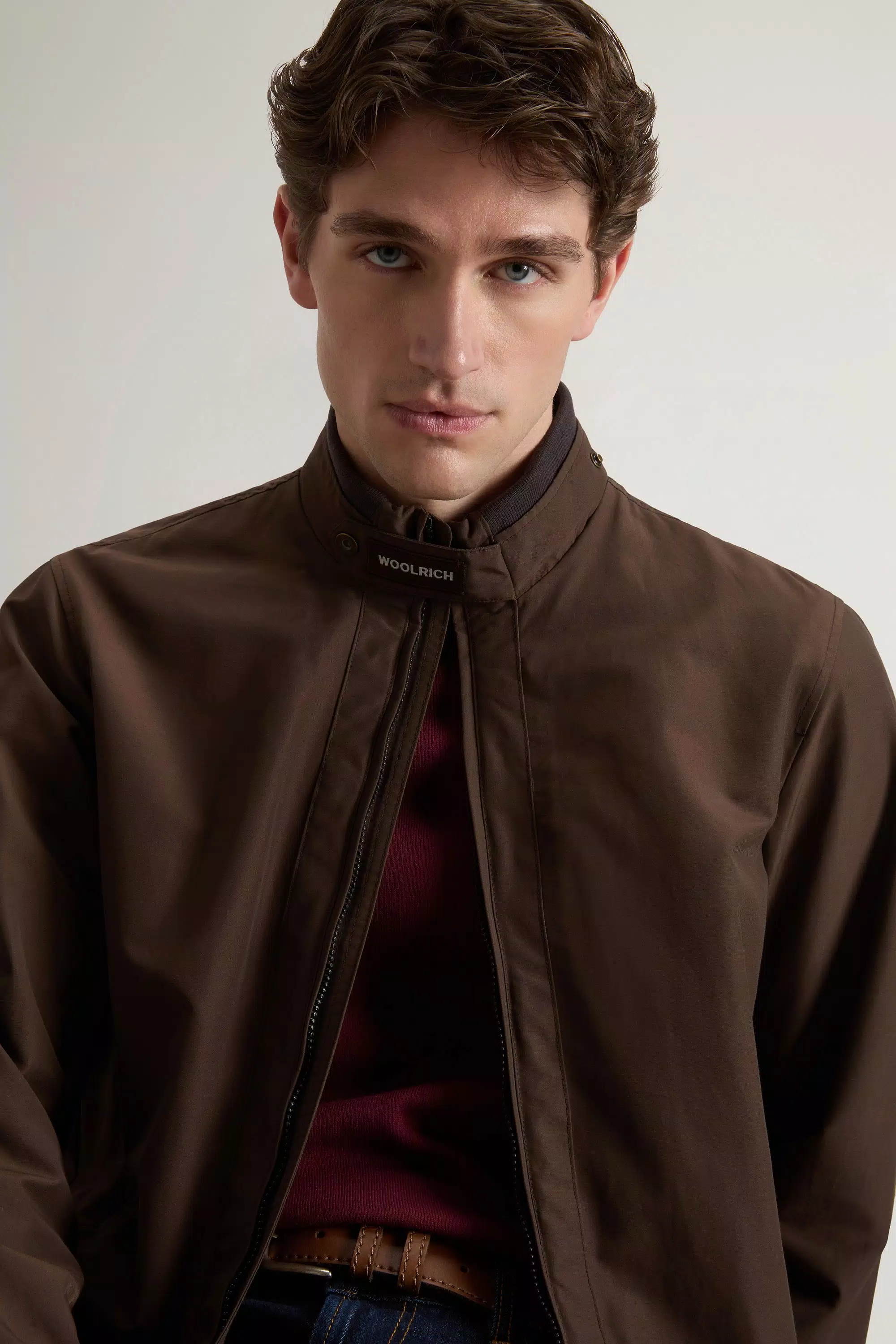 Giacca Bomber Lewis in Tessuto Leggero Ramar - Nero Slate