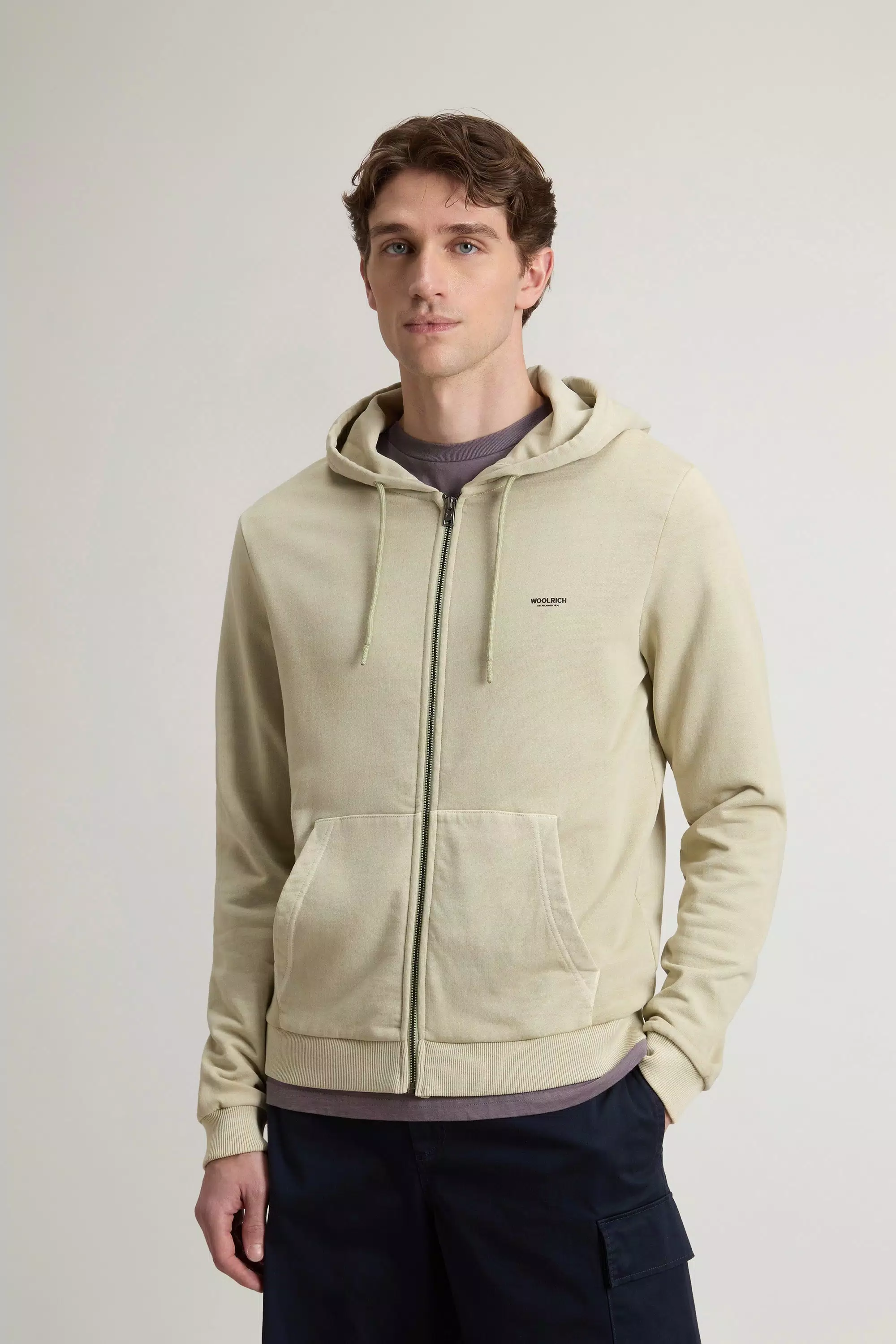 Felpa Garment-Dyed in Cotone Puro - Lint Finito