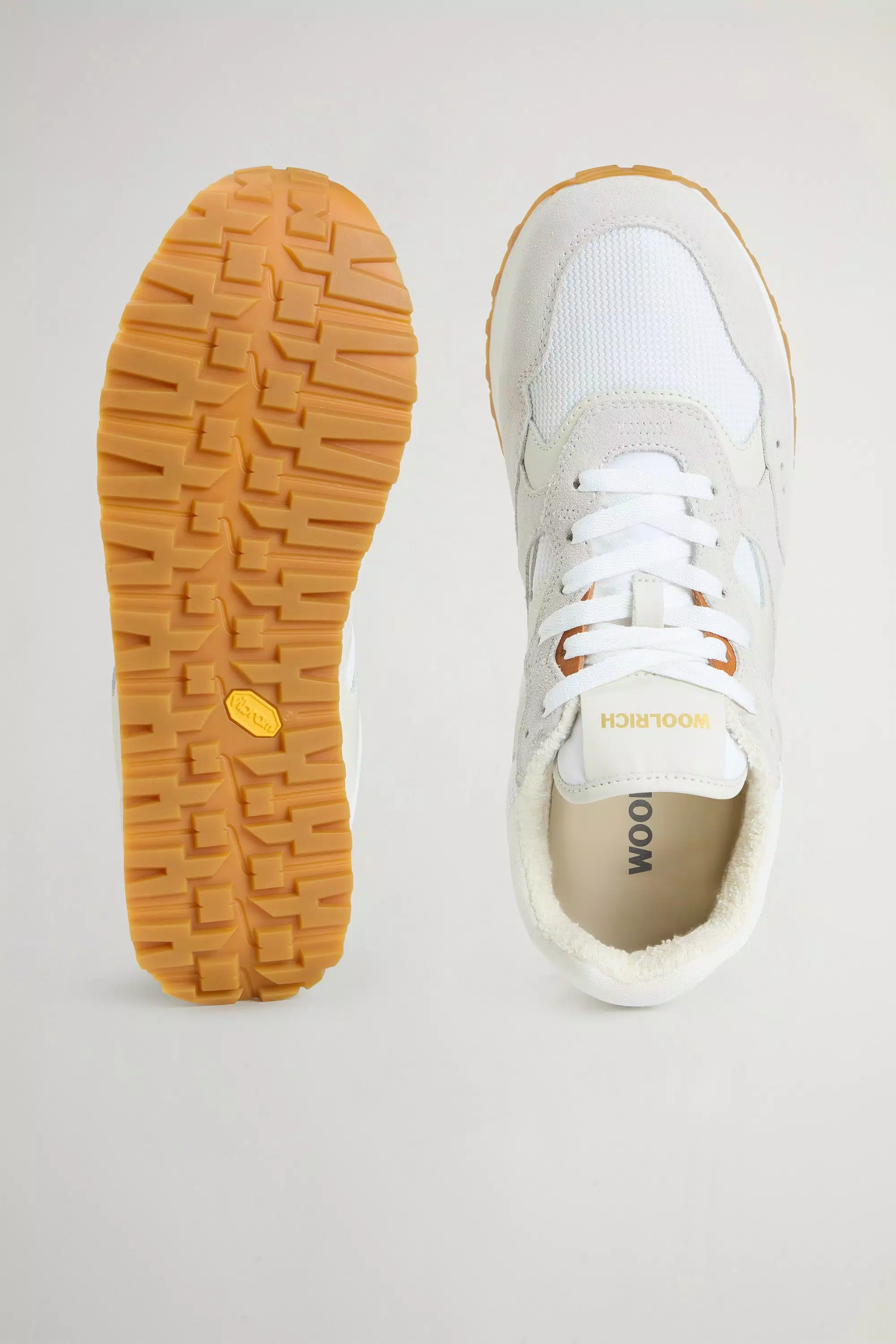 Scarpe da Ginnastica Gravel in Nylon e Pelle - Bianco Bianco