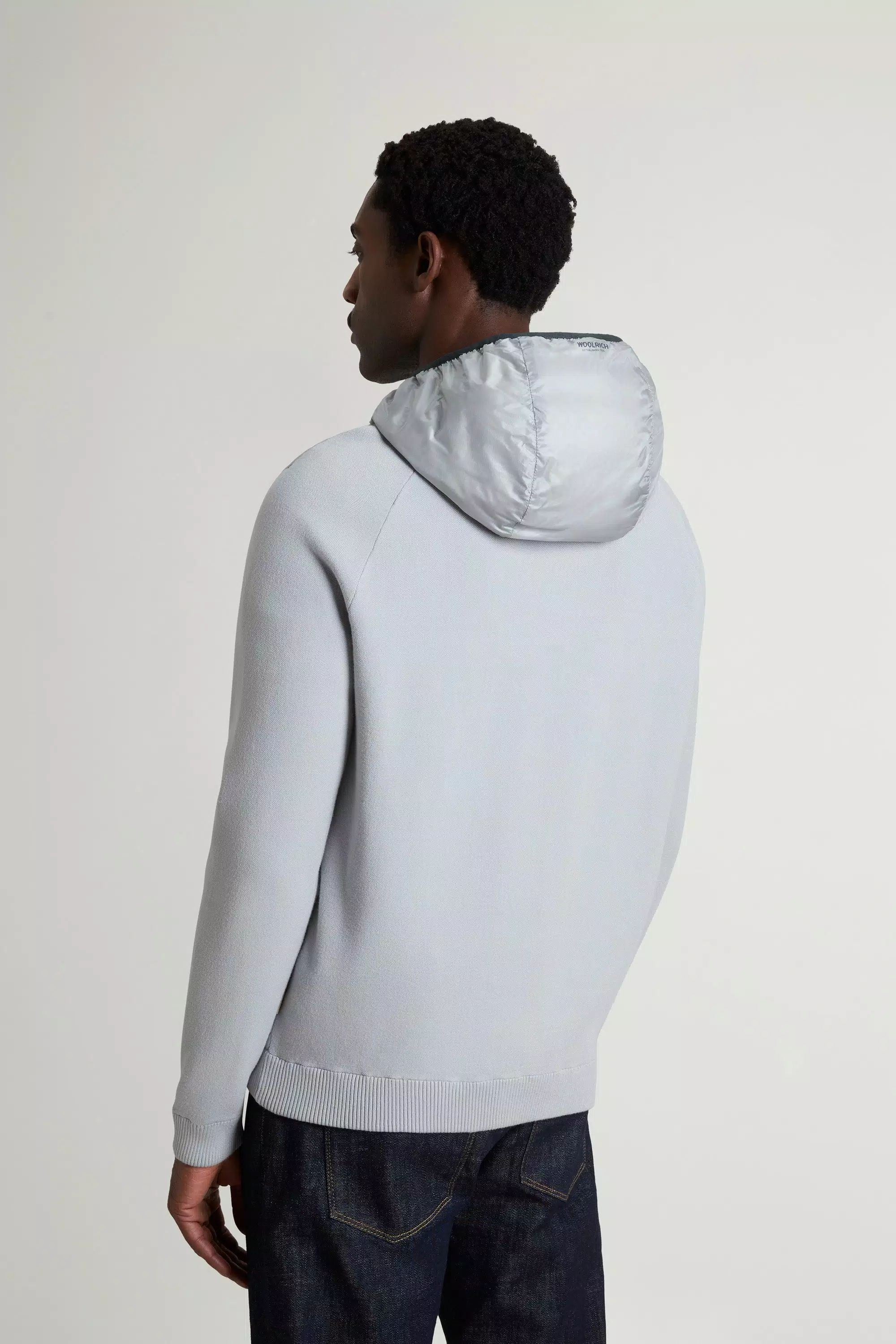 Giubbotto ibrido Allen in nylon ripstop - Nebbia portuale