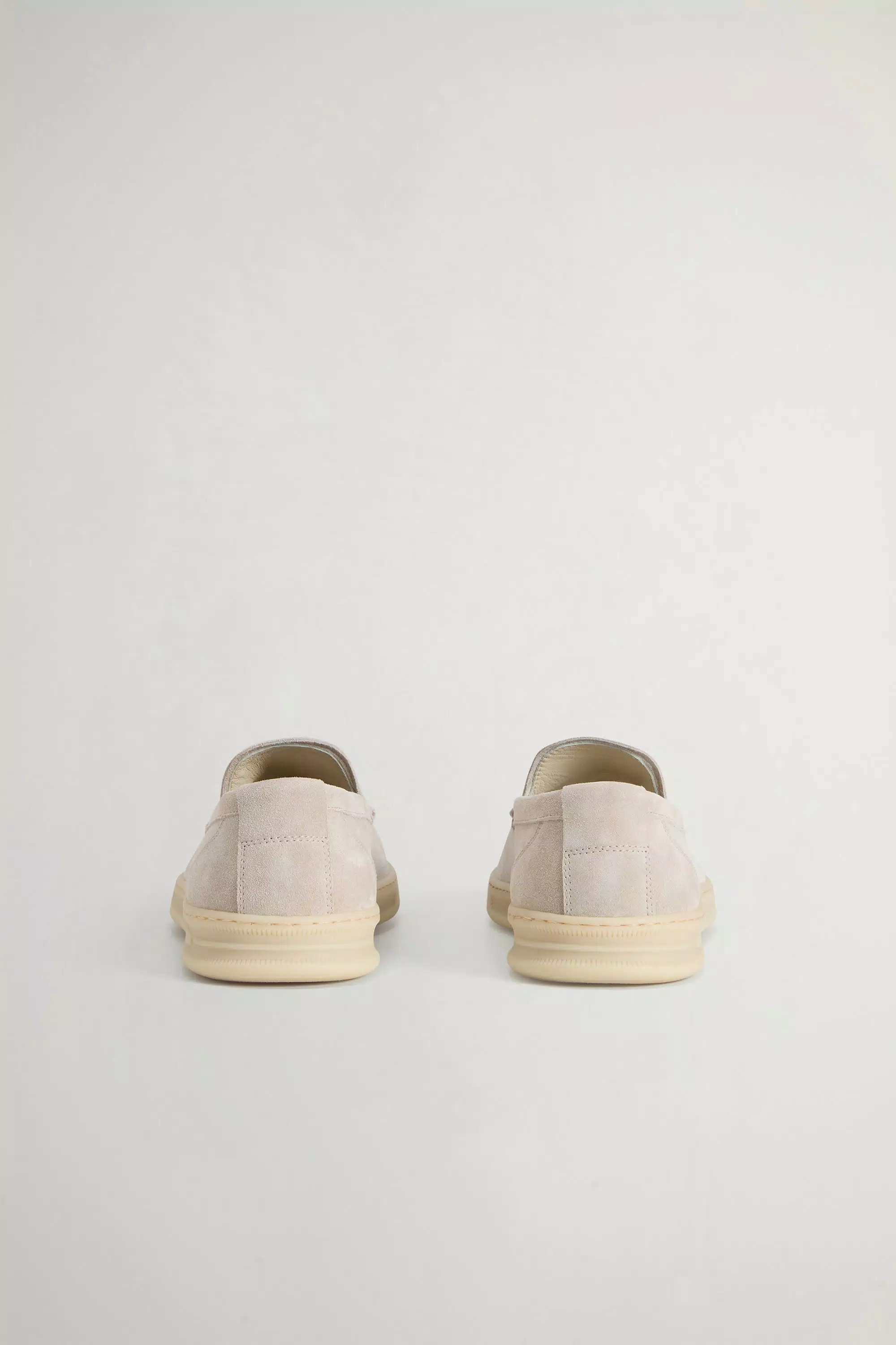 Loafers in Suede - Taupe