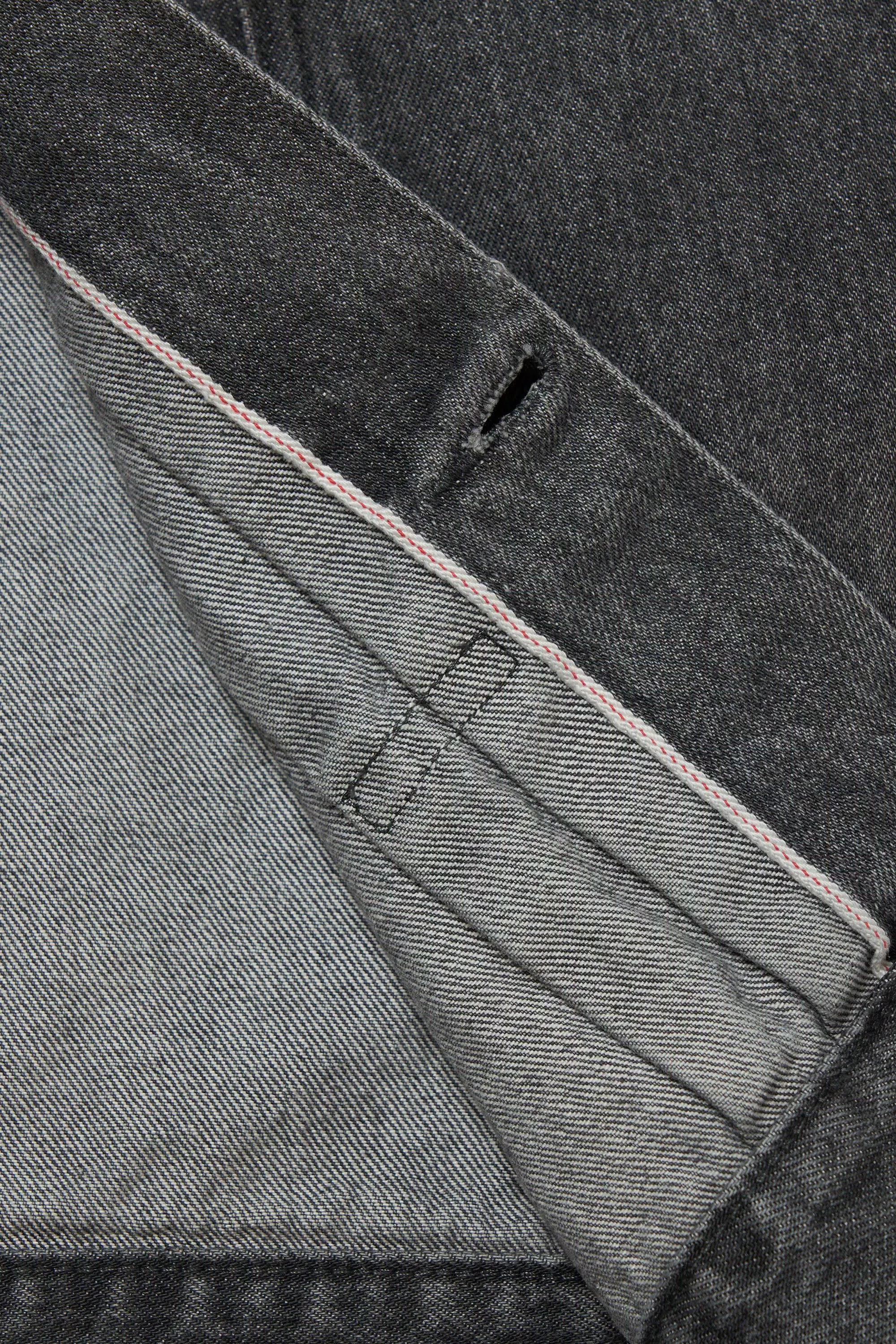 Giacca in Denim di Cotone Puro - Grigio