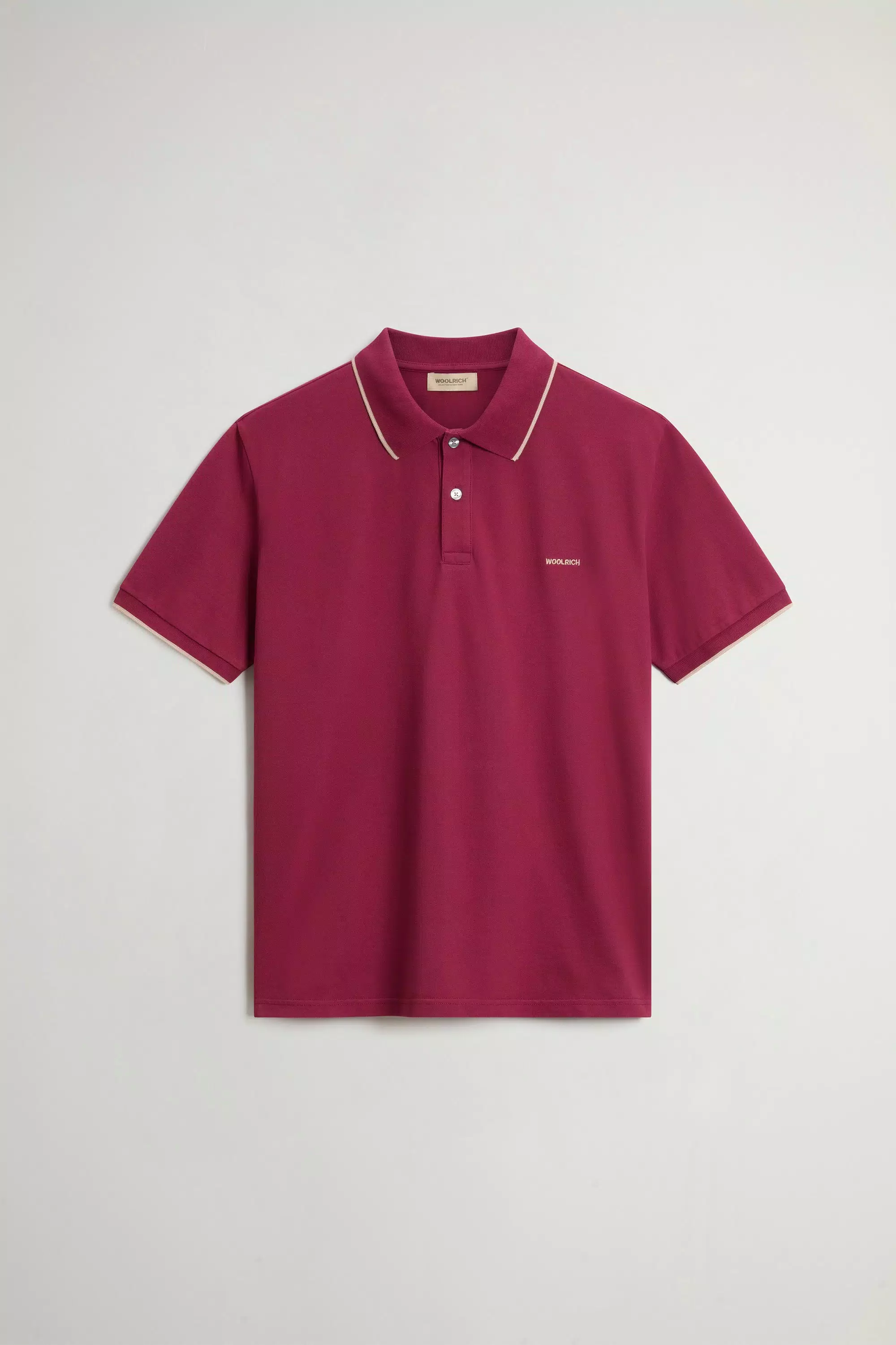 Maglia Polo Monterey in Piqué di Cotone Elasticizzato - Rododendro