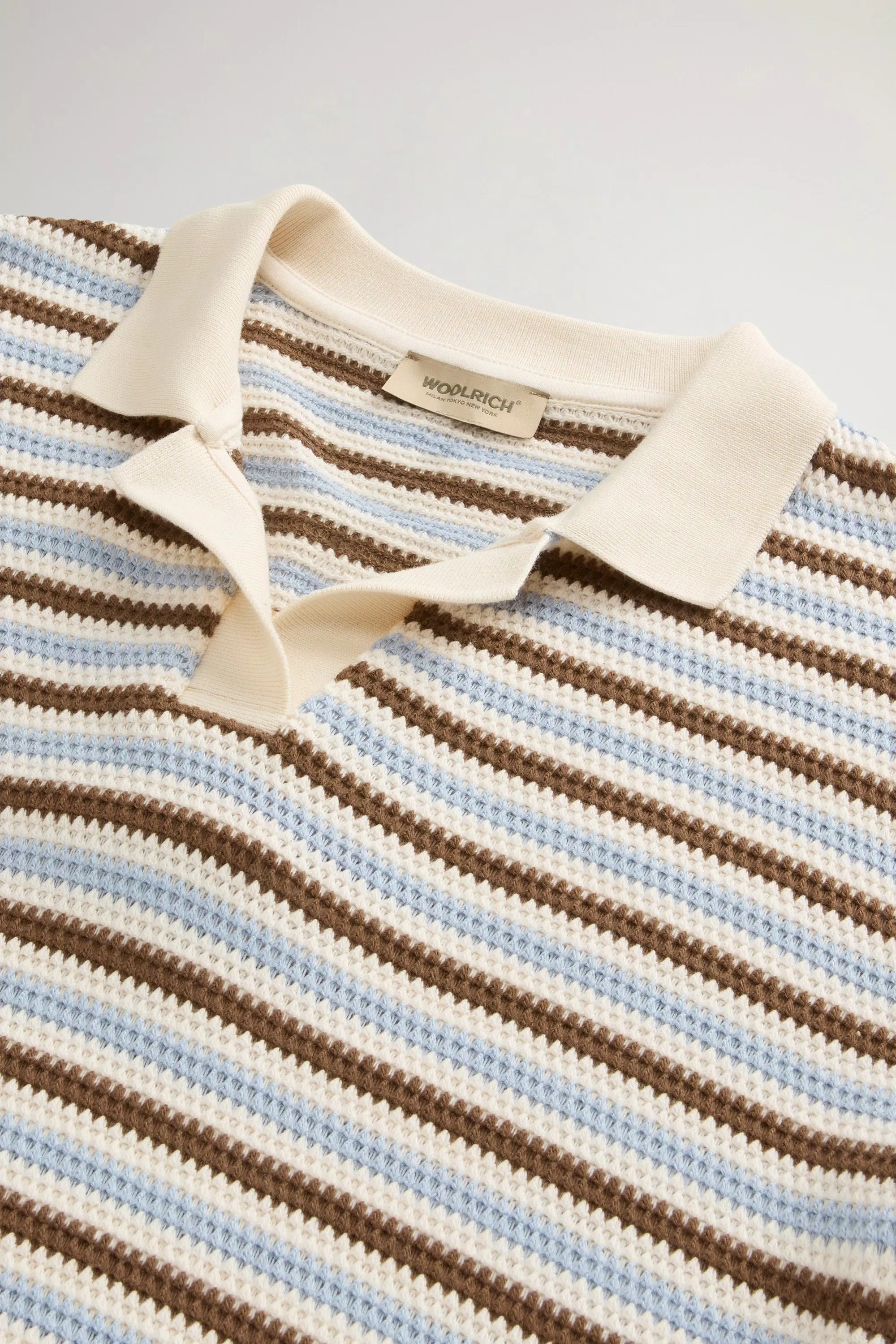 Polo in Cotone con Fantasia a Strisce - Fantasia Acorn