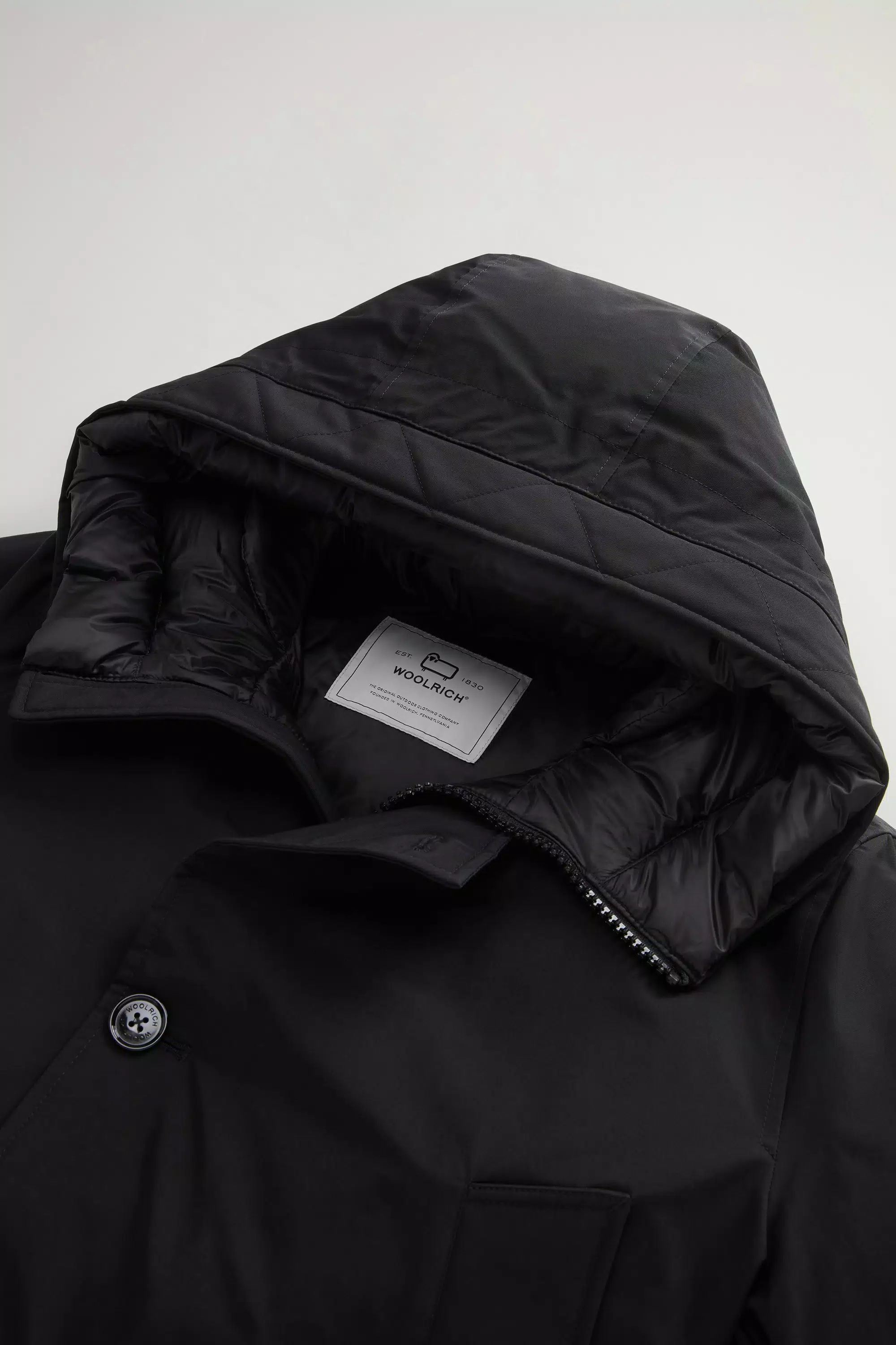 Anorak Artico in Tessuto Ramar - Nero
