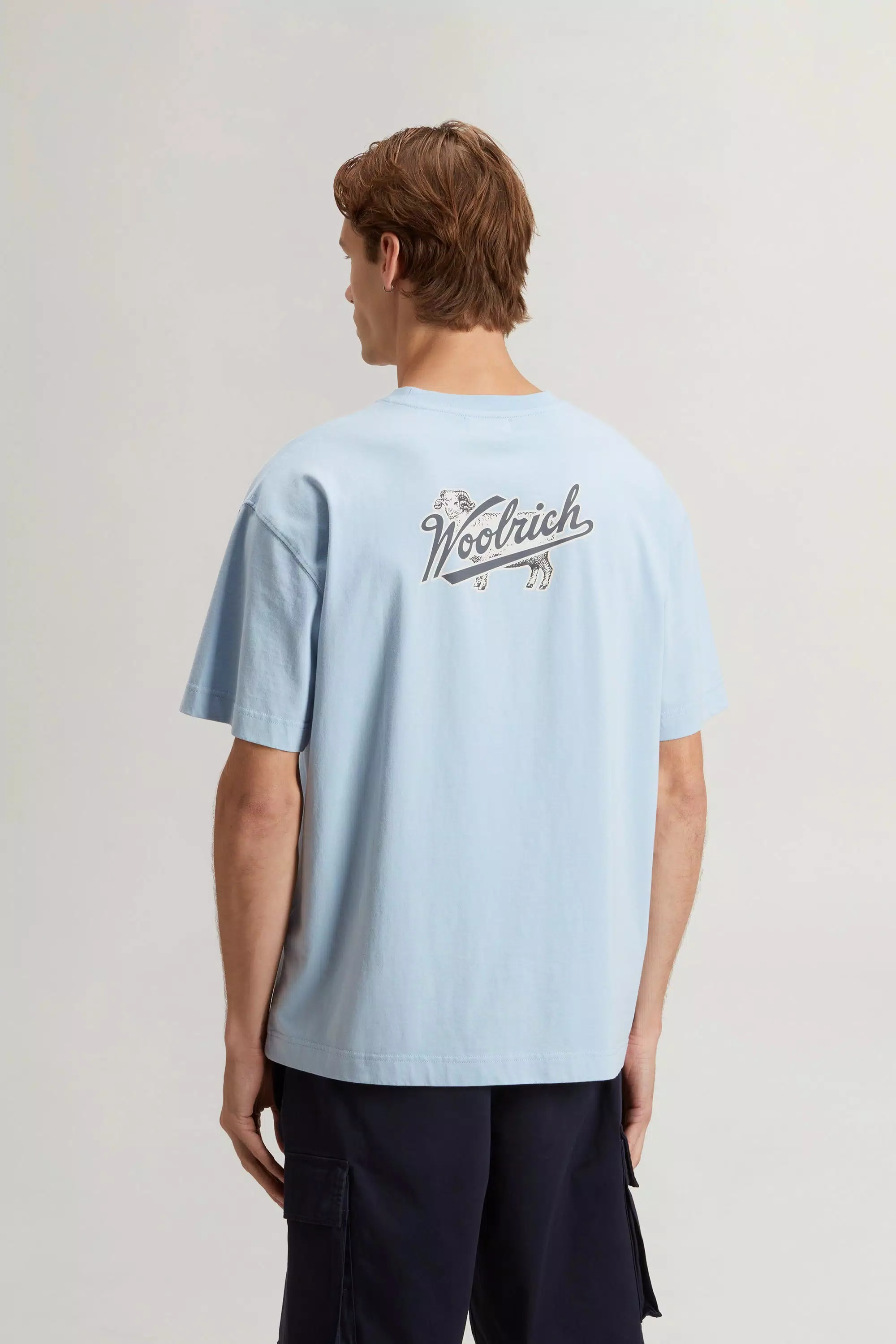 T-Shirt in Cotone Puro con Logo - Flask
