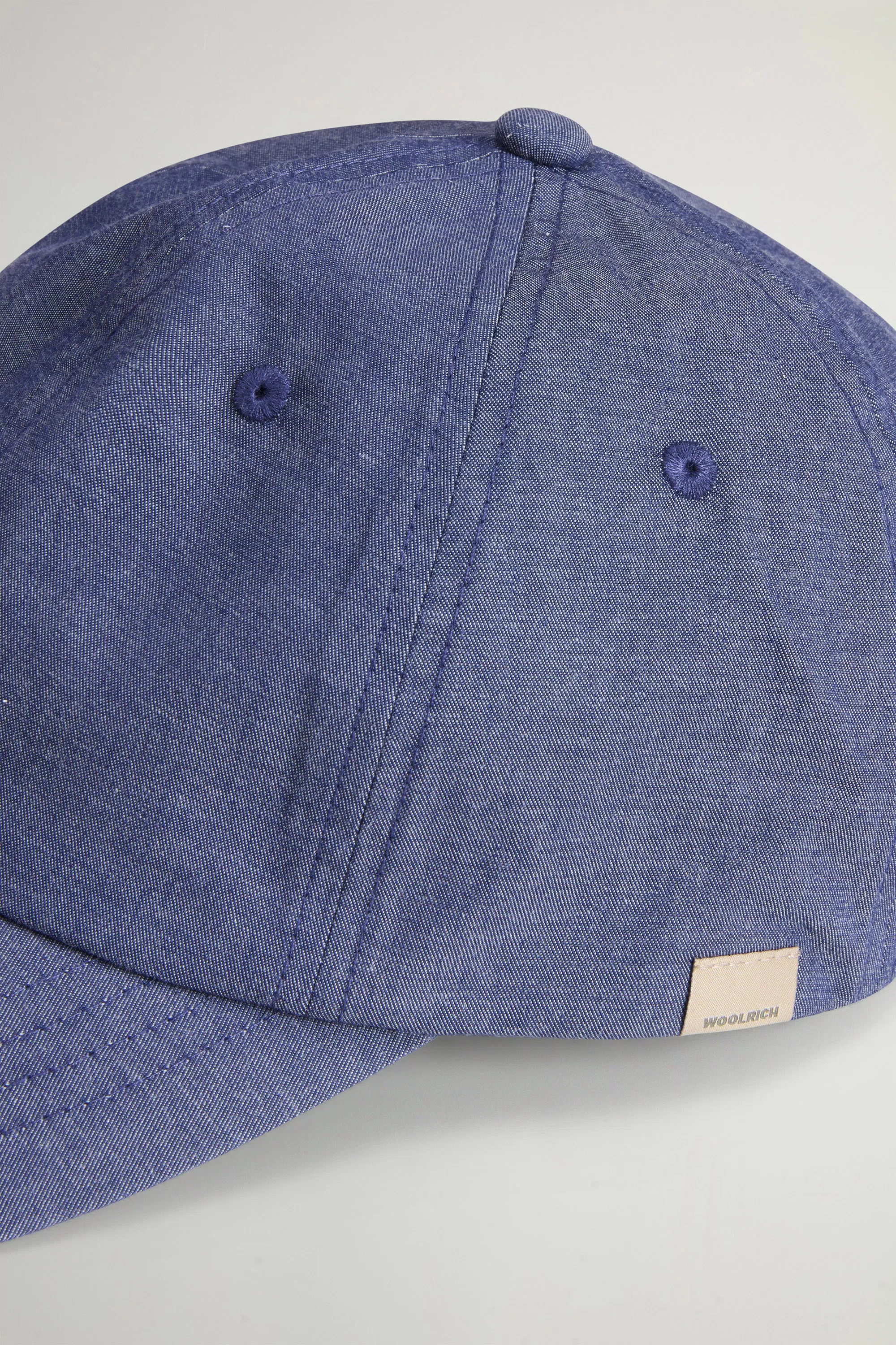 Berretto da Baseball in Denim di Cotone Leggero - Medio Indaco