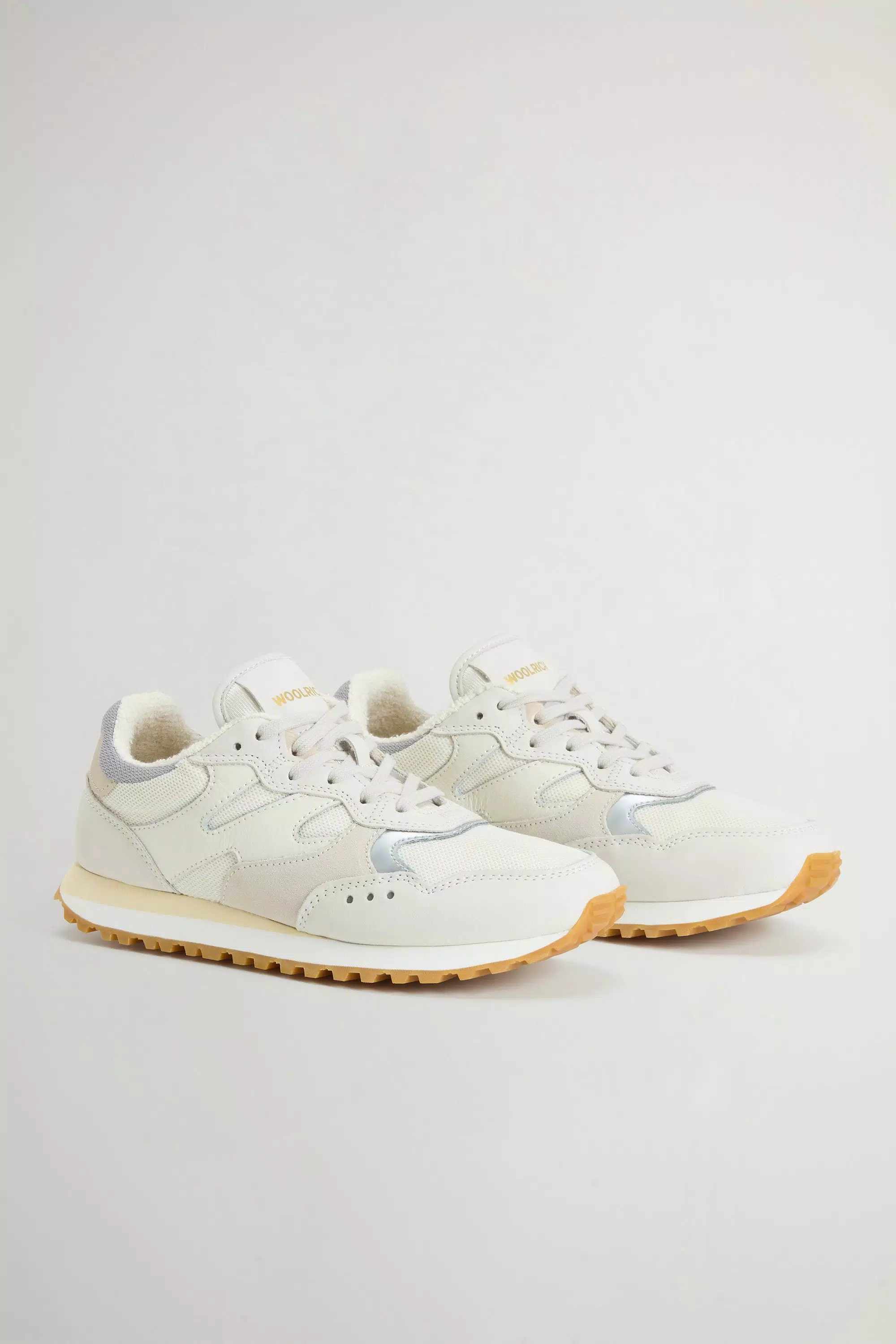 Sneakers in Gravel in Nylon con Inserti in Pelle e Suede - Whipped Cream Whipped Cream
