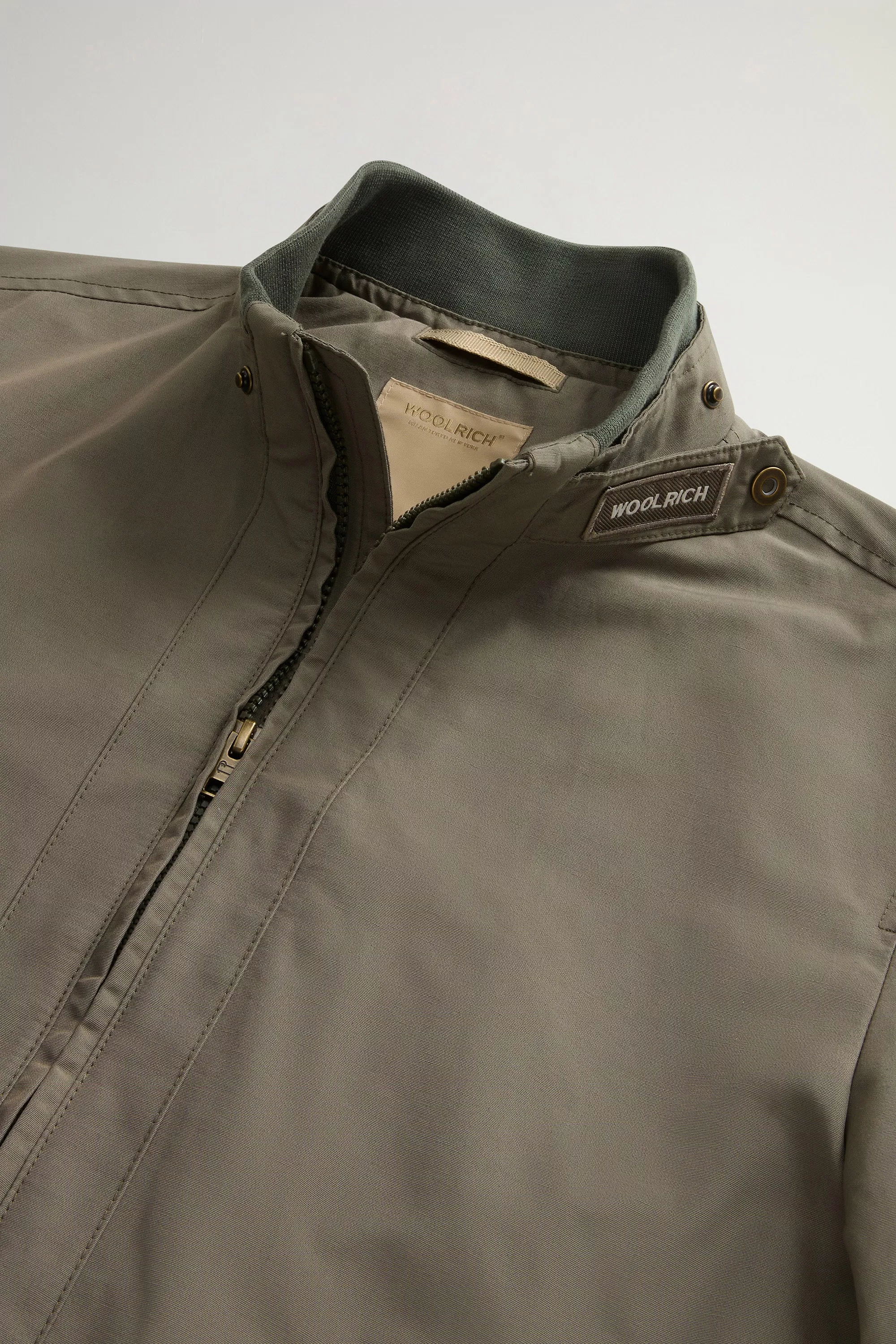 Giacca Bomber Lewis in Tessuto Leggero Ramar - Olive Fumo