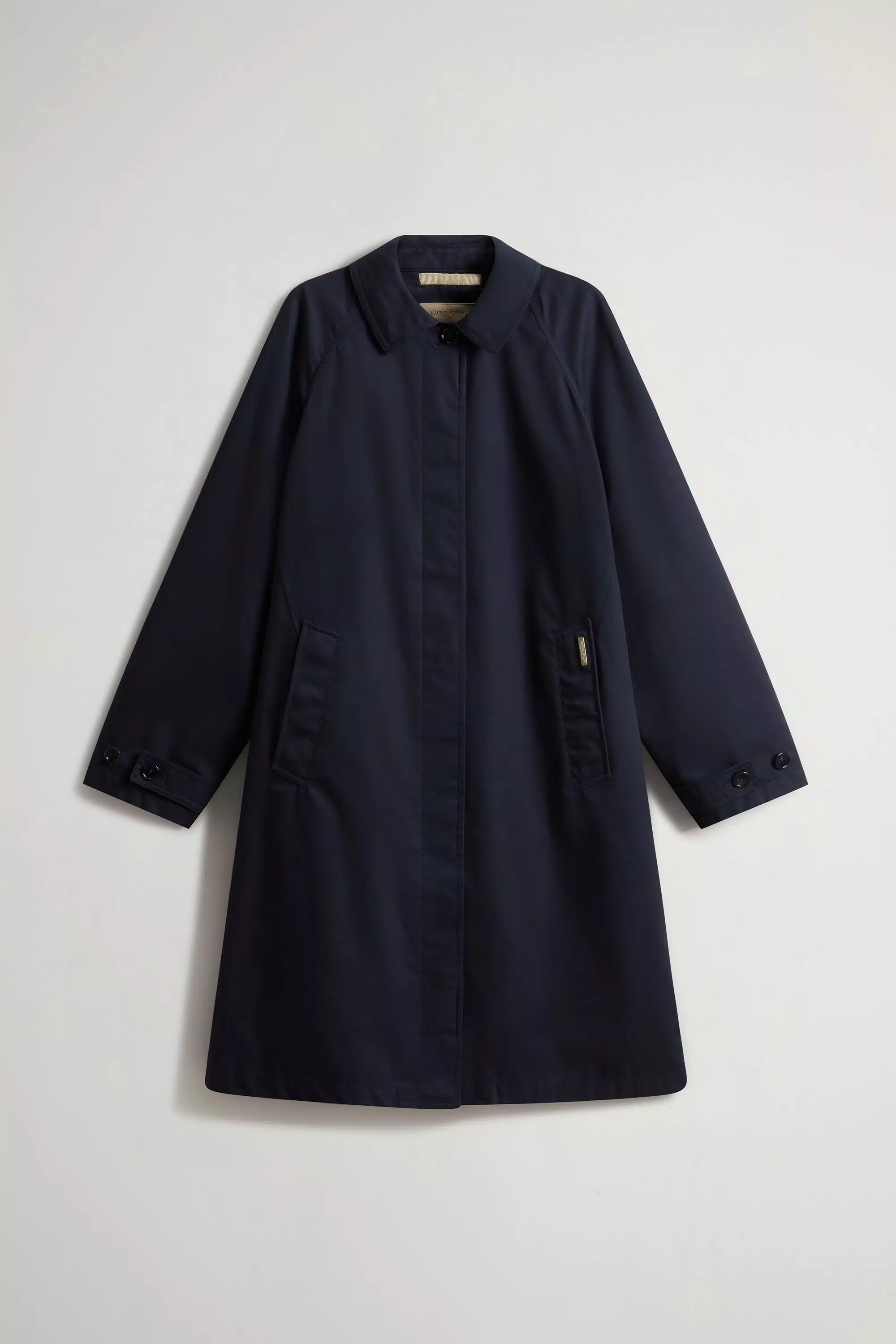 Impermeabile in Cotone Puro - Blu Melton