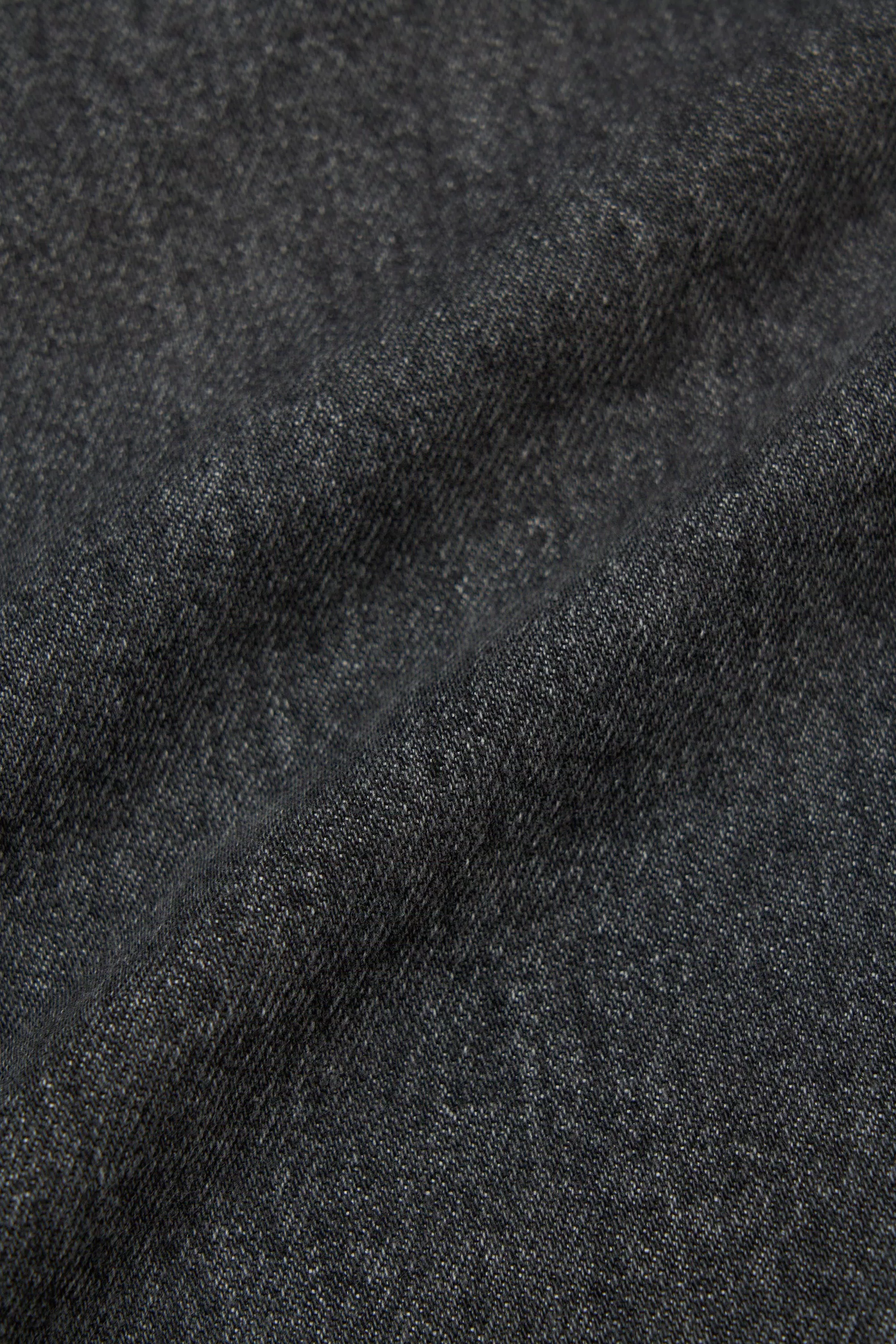 Jeans a Cinque Tasche in Denim di Cotone Puro - Grigio