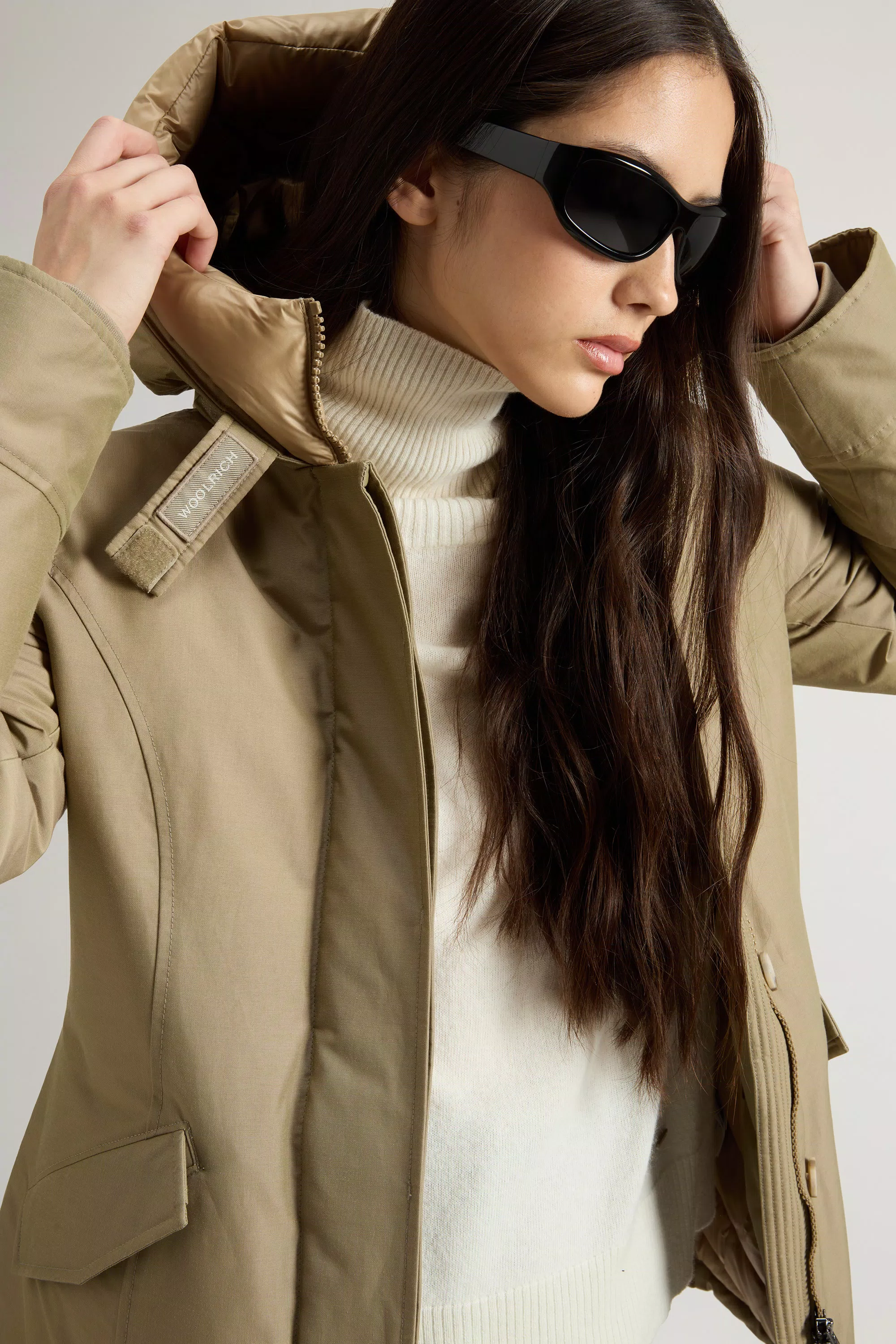 Parka Artica in Tessuto Ramar - Due Tinte Cornstalk