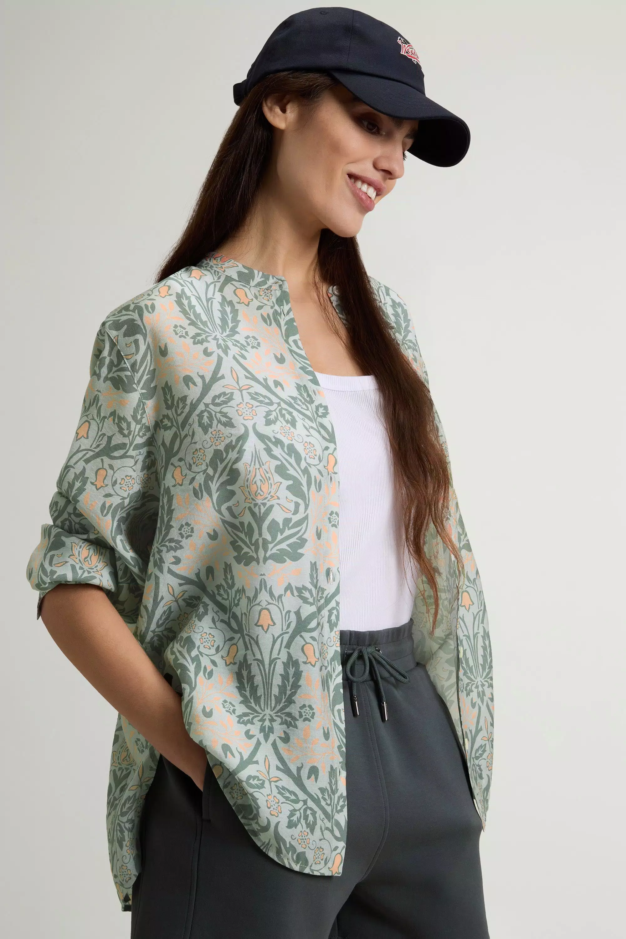 Camicia in misto Lyocell - Linea Alpina Fiorata
