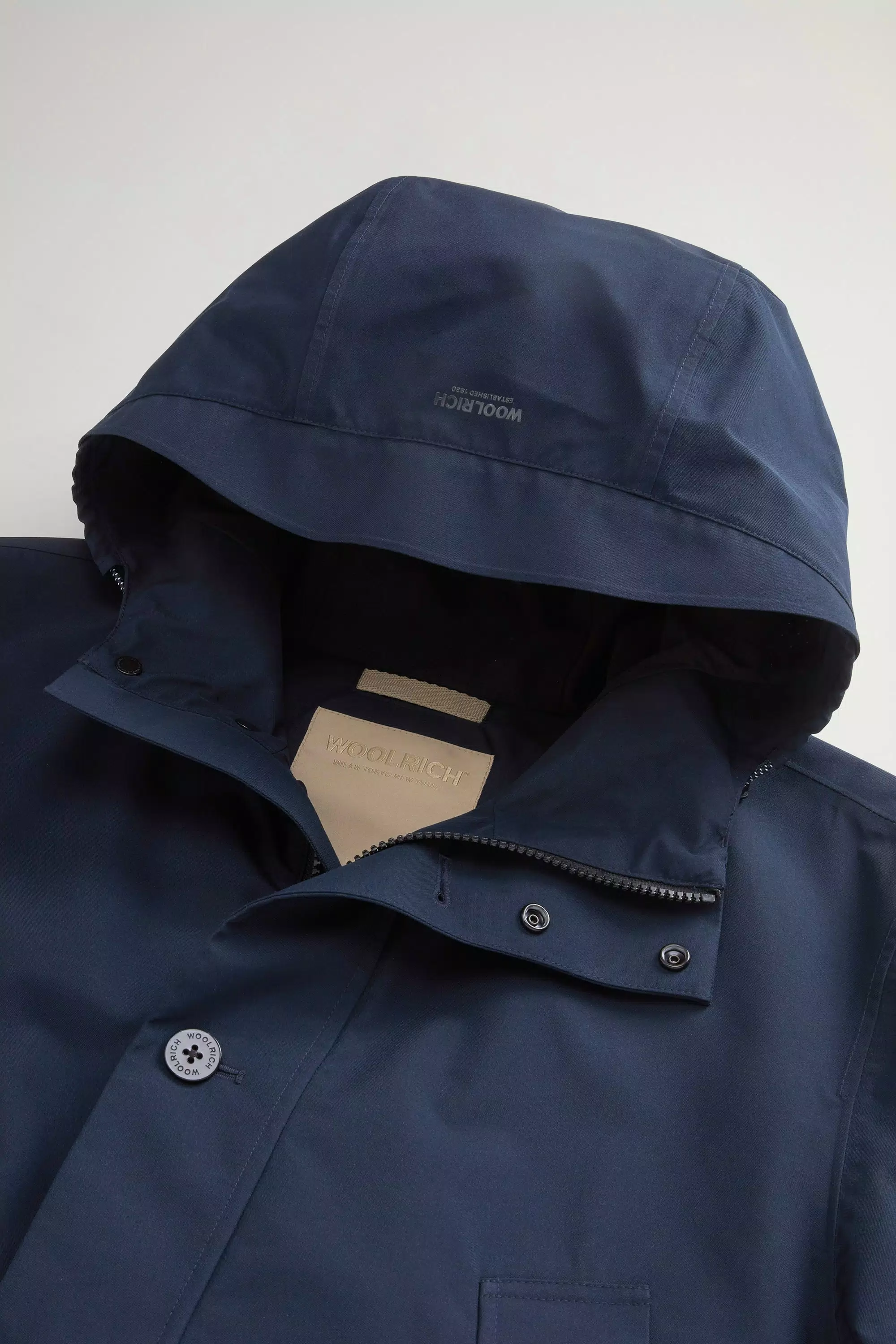 Parka estiva in tessuto WINDSTOPPER di GORE-TEX LABS - Melton Blue