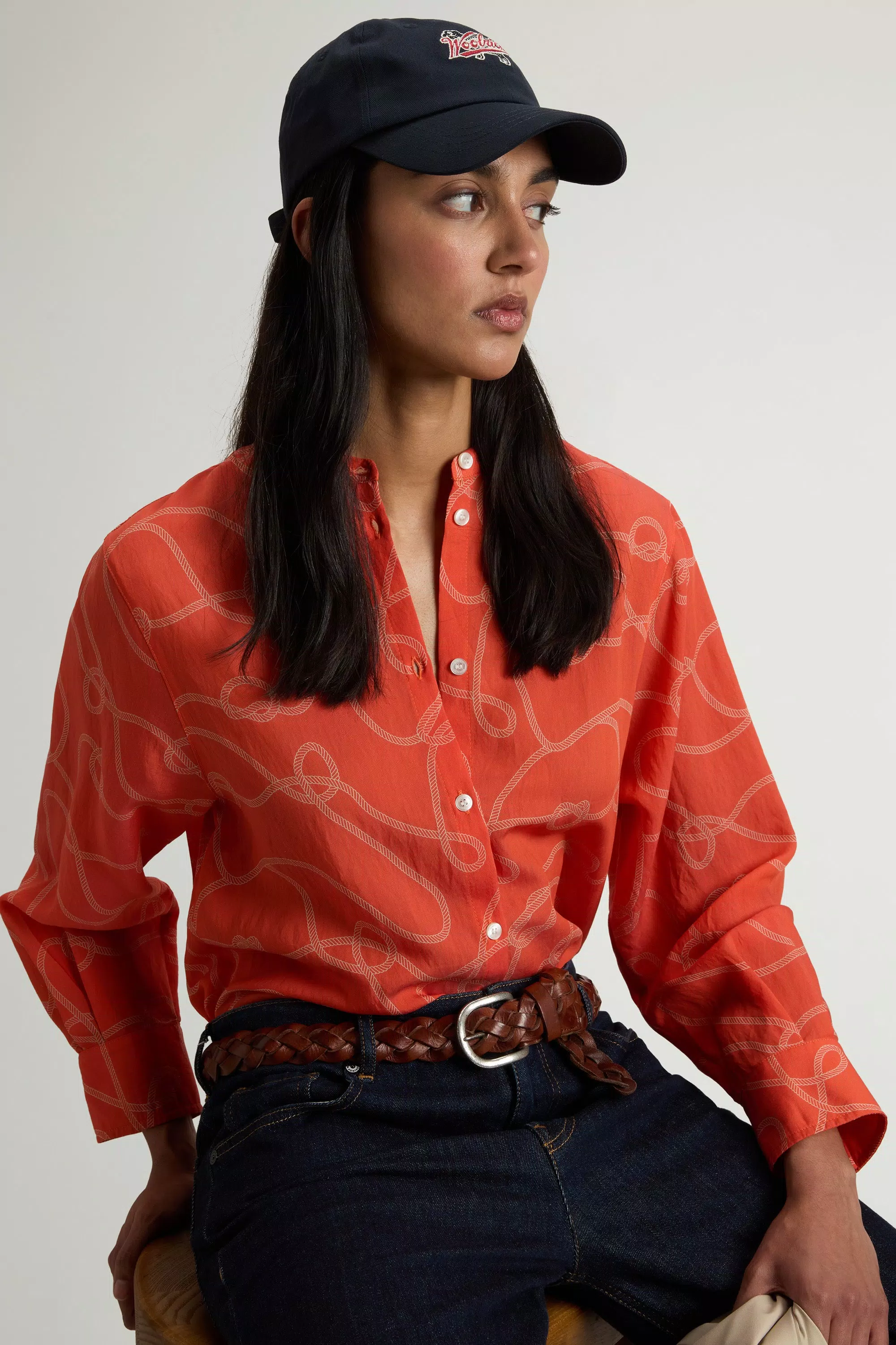 Camicia in misto Lyocell - Paprika Rope