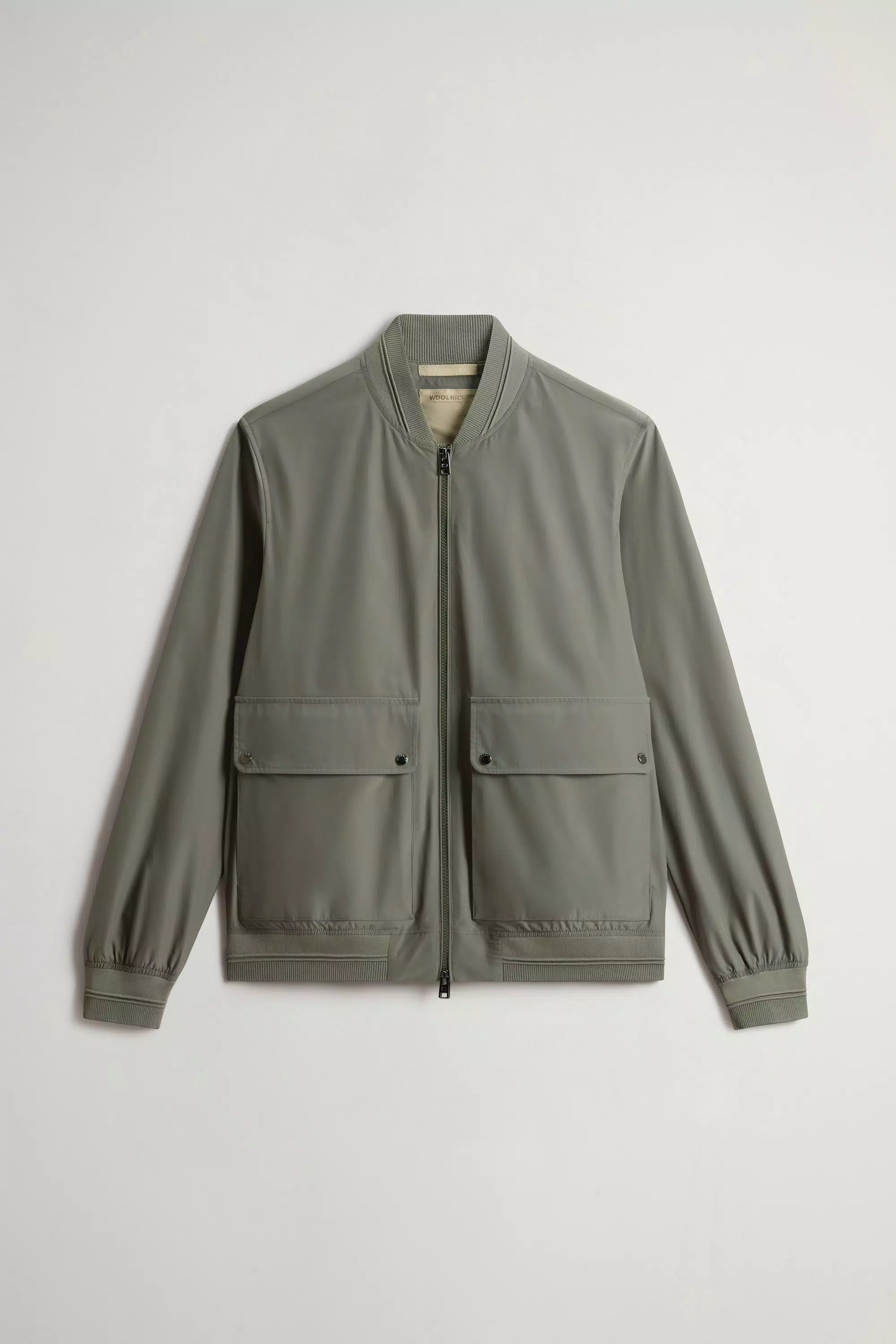 Giacca Bomber Wesley in Tessuto Urban Touch - Olive Fumo