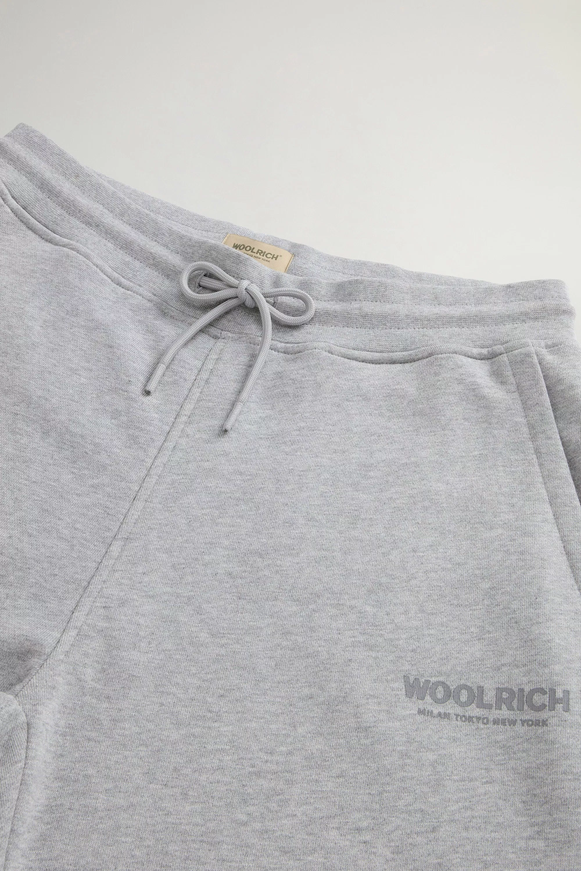 Pantaloni Sportivi in Cotone Puro - Grigio Mélange Medio