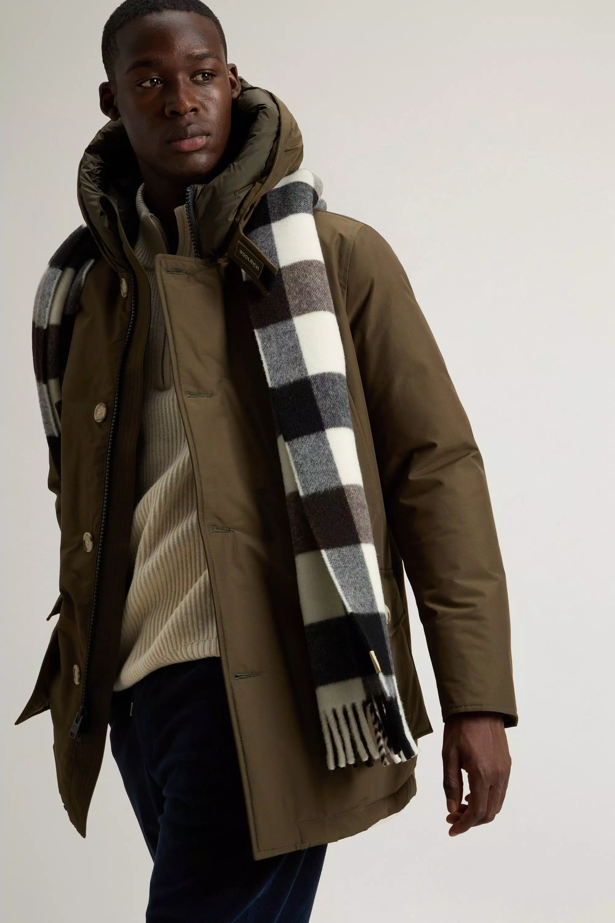 Parka Artica in Tessuto Ramar - Verde Scuro