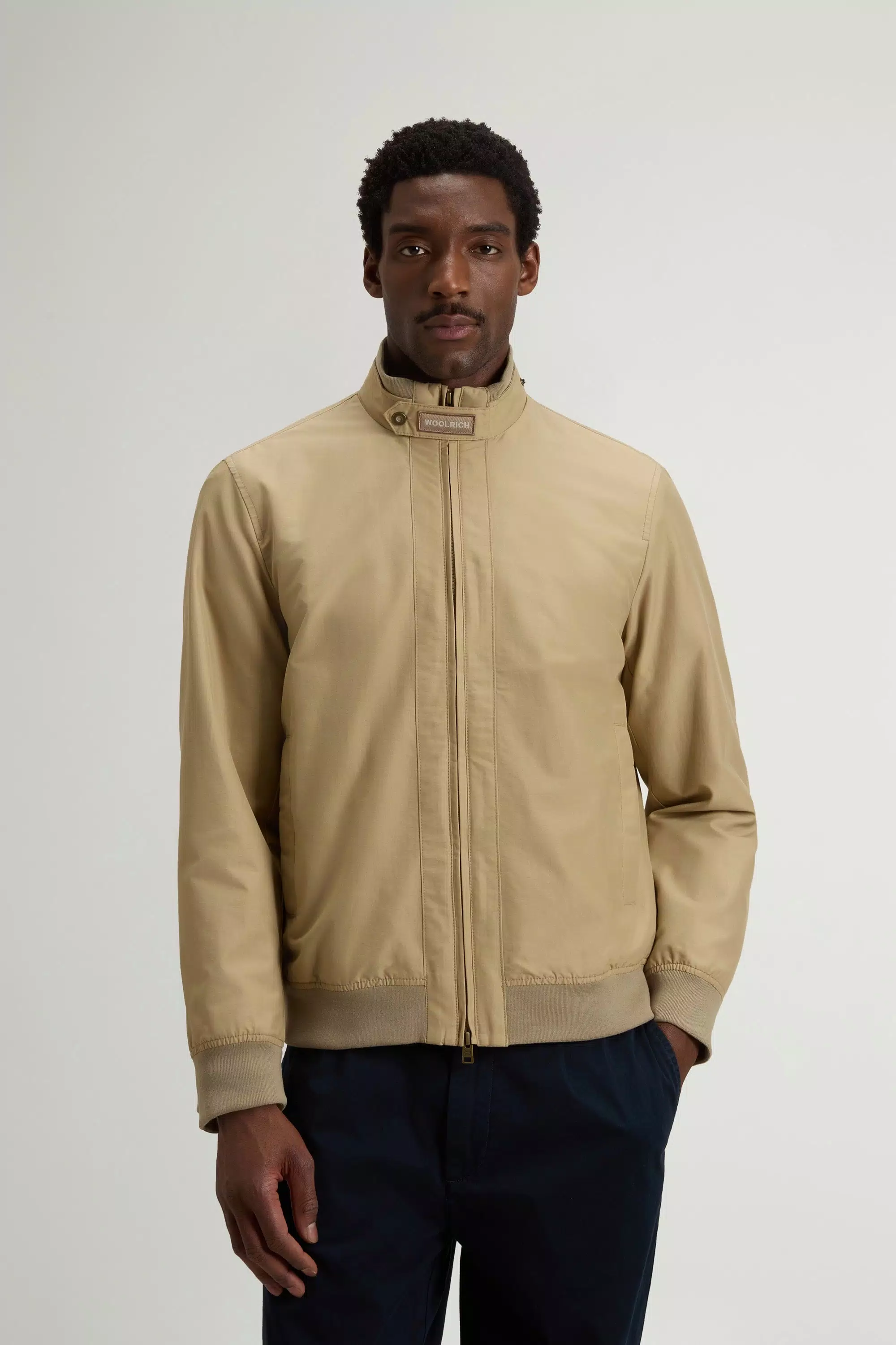 Giacca Bomber Lewis in Tessuto Leggero Ramar - Travertino