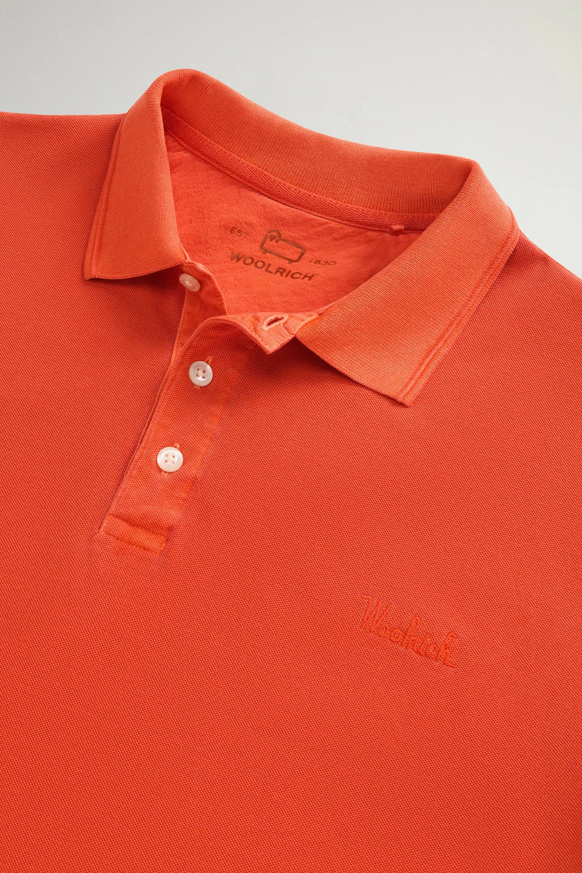 Maglietta Polo Mackinack in Cotone Piqué Elasticizzato - Zucca Purè Finita