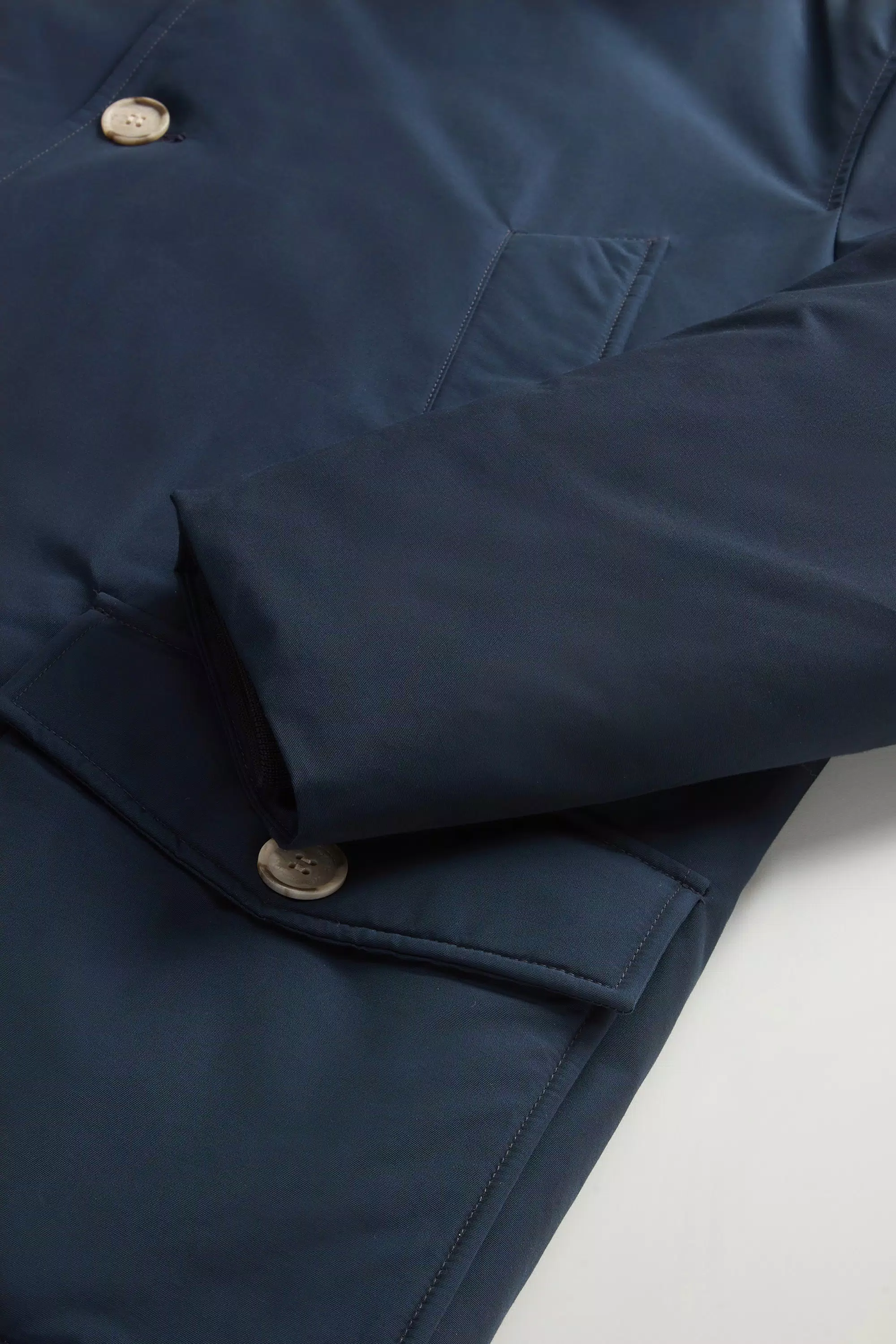 Anorak Polare in Tessuto Ramar con Pelliccia Rimovibile - Blu Melton