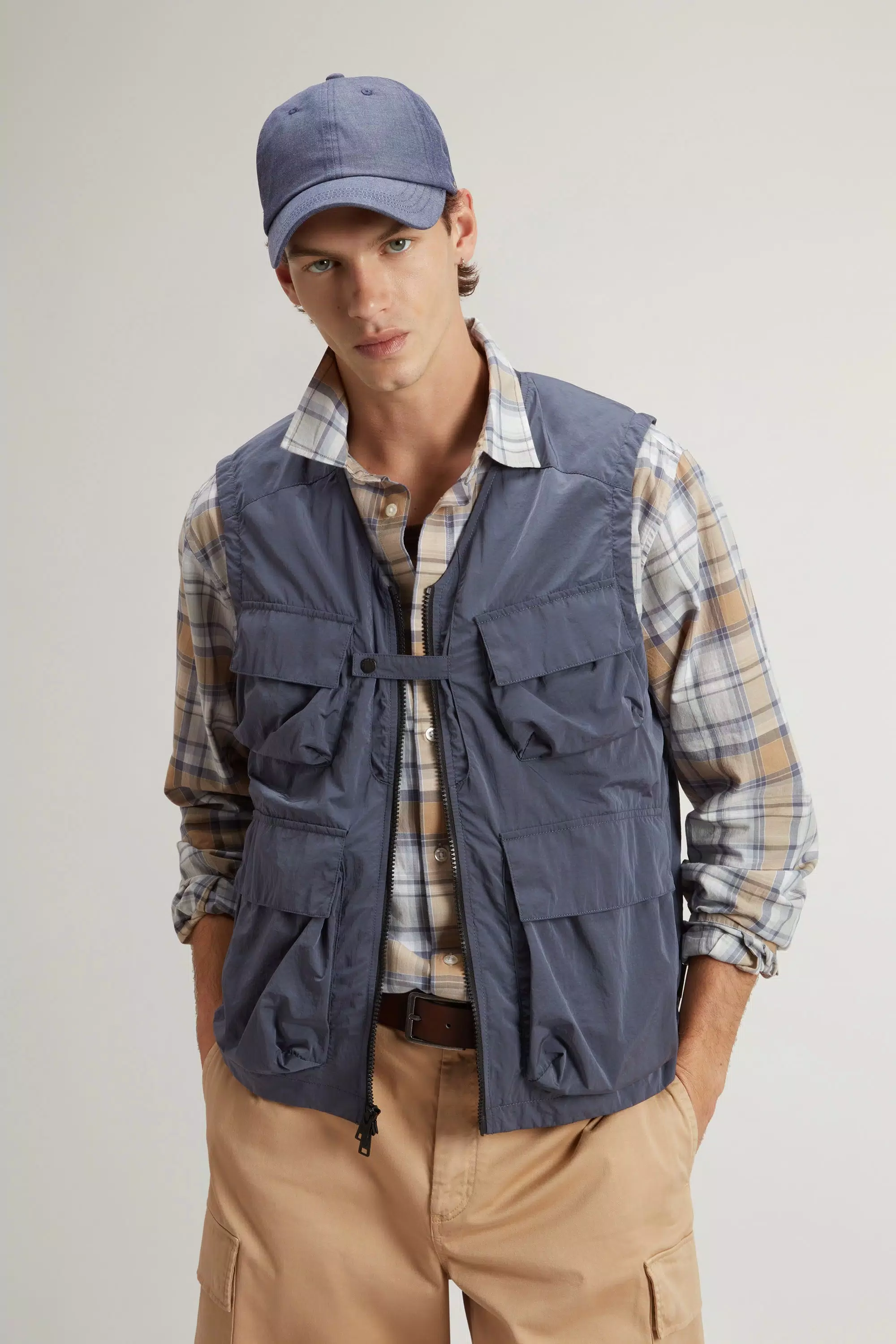 Gilet in Nylon Olmetex - Grisaille
