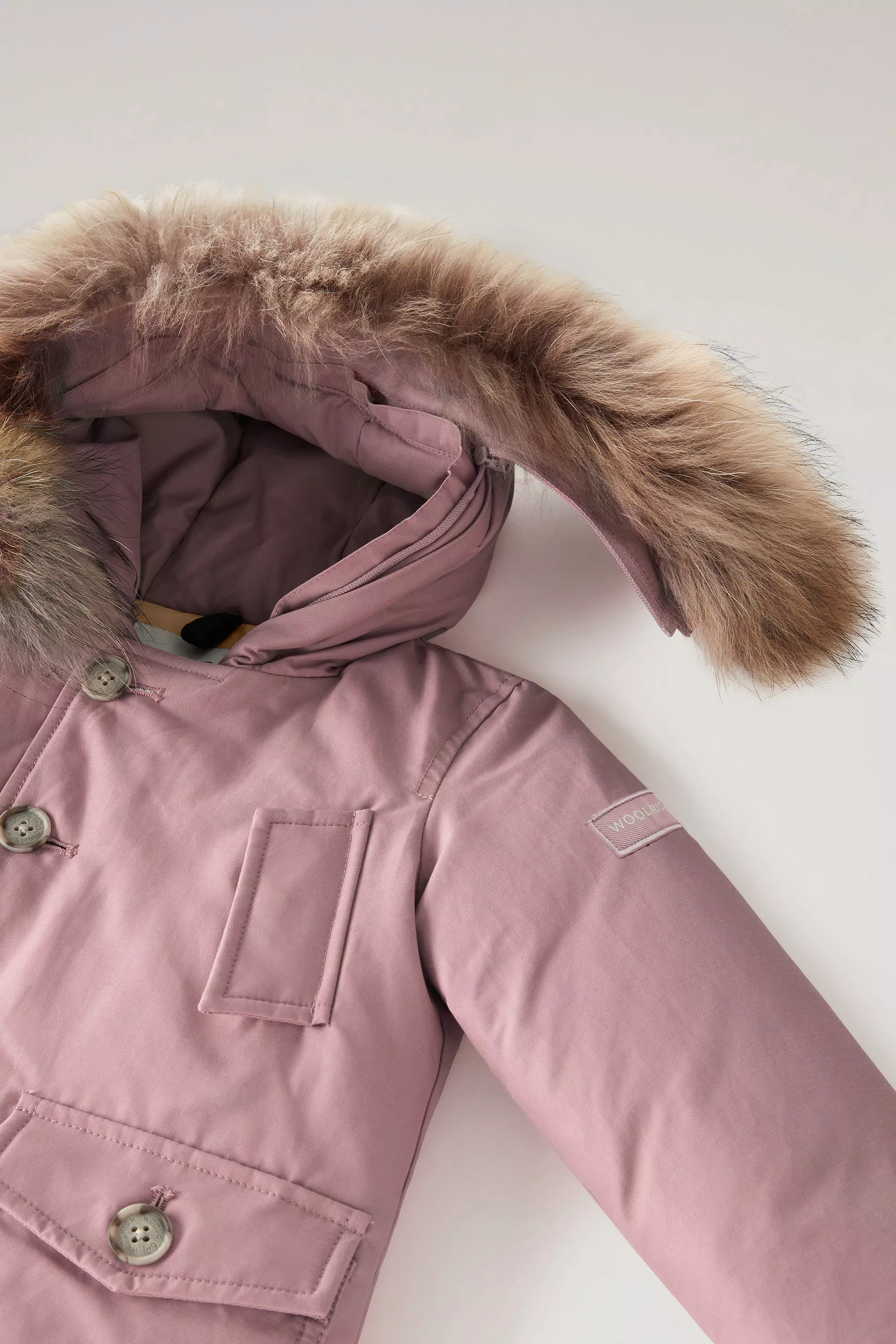 Parka in Tessuto Ramar per Bambini con Dettaglio in Pelliccia Rimovibile - Woodrose