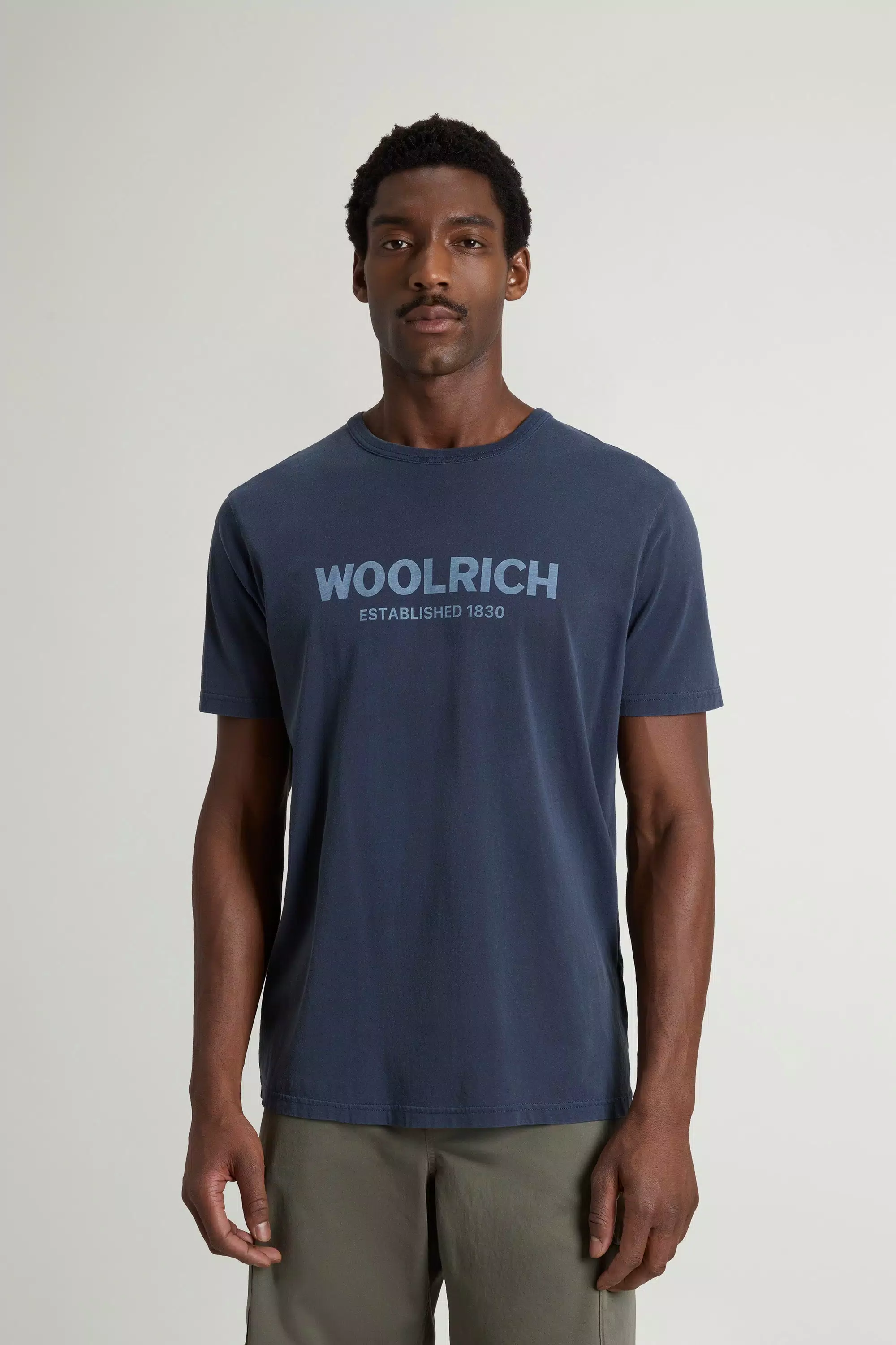 T-shirt in Cotone Puro Dyeato a Vestito - Melton Blu Sbiadito