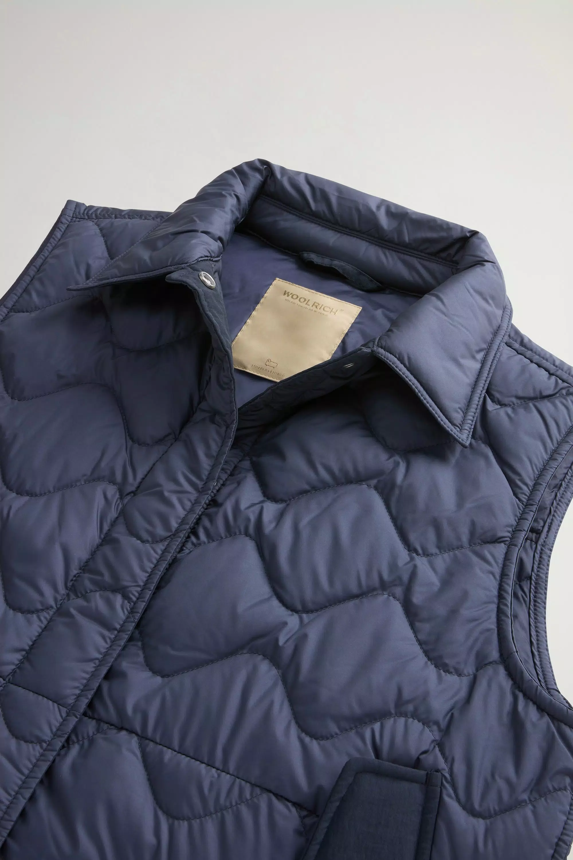 Gilet in microfibra trapuntata - Melton Blu