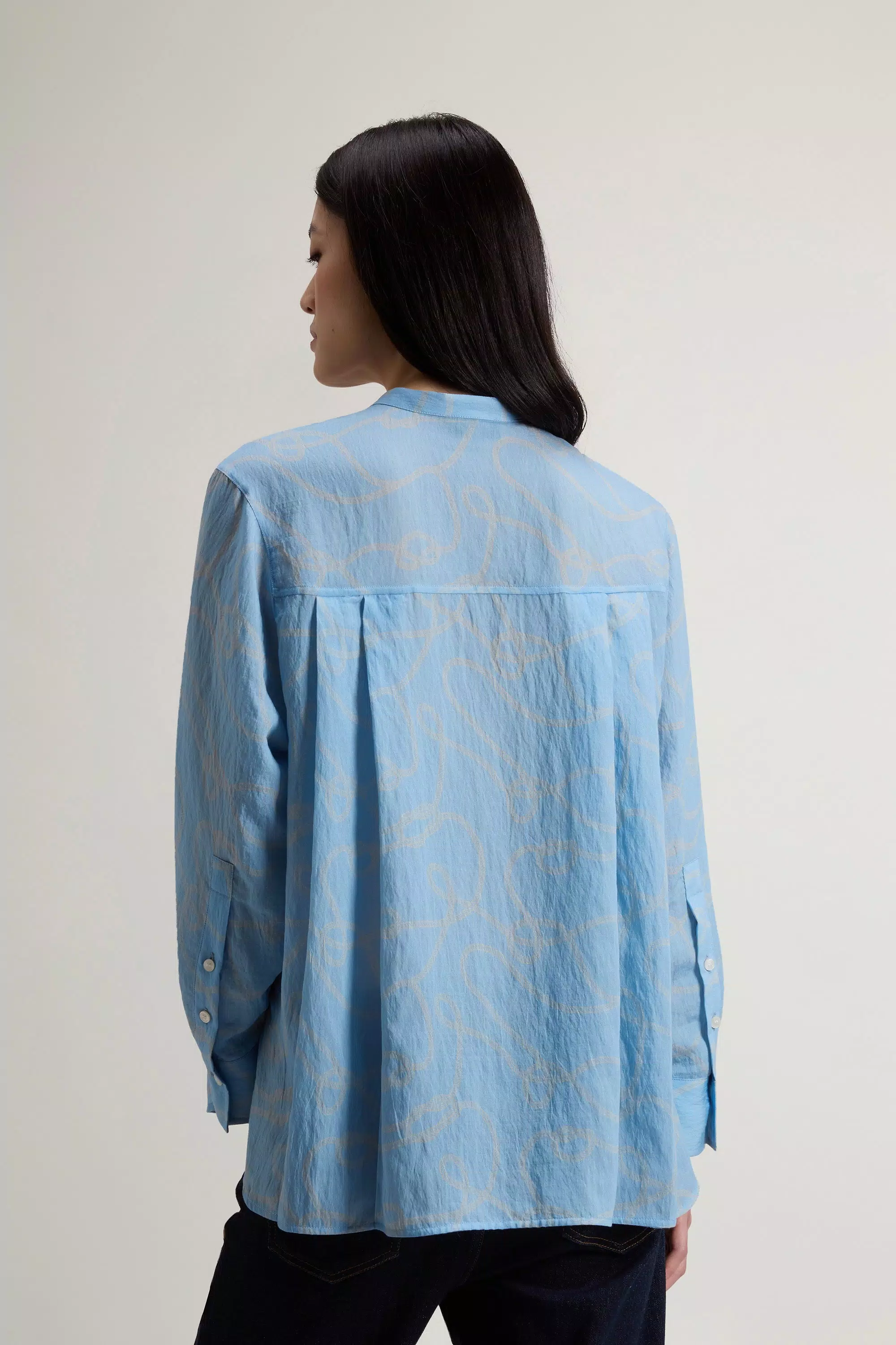 Camicia in misto Lyocell - Aria Blu Roppi