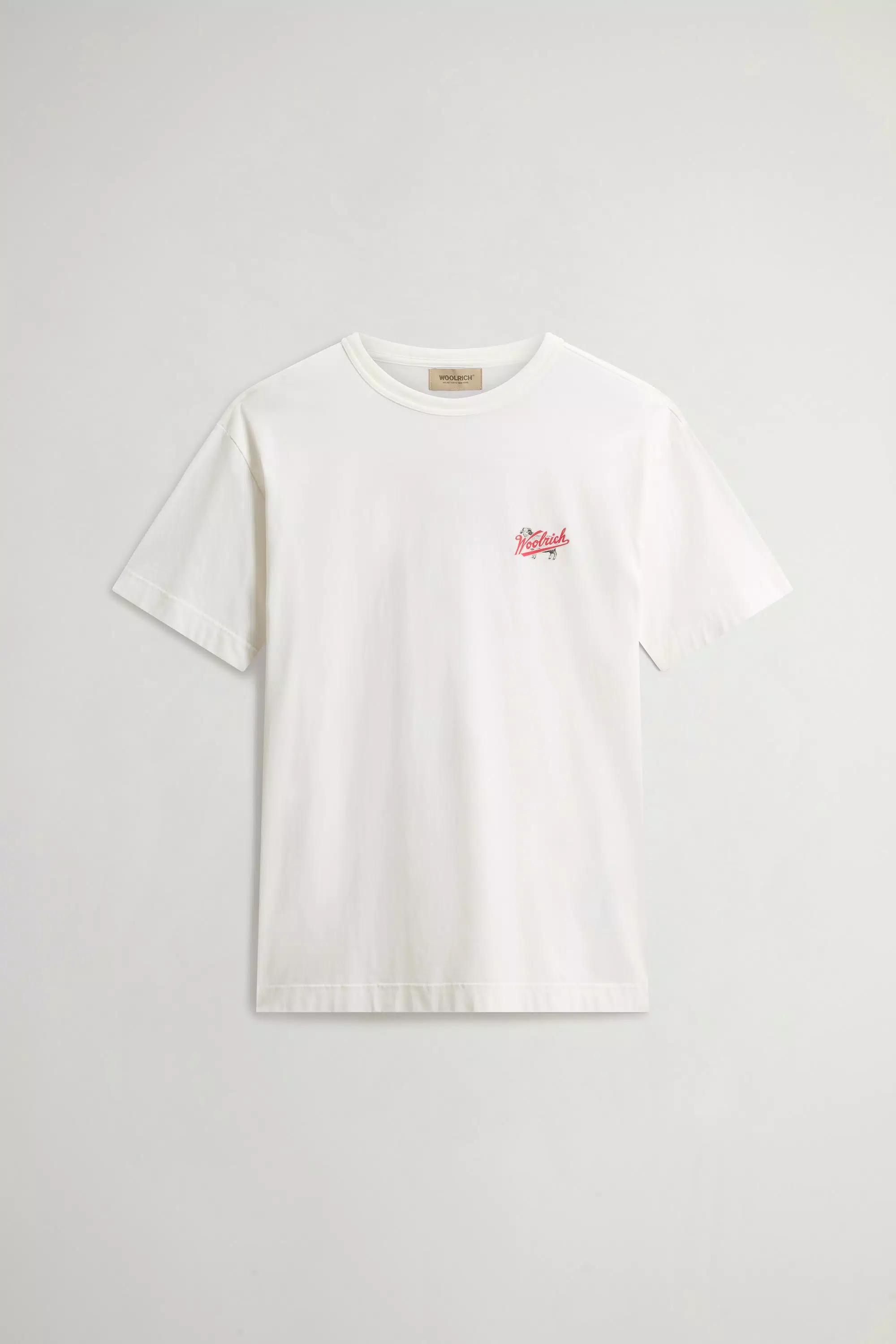 T-Shirt in Cotone Puro con Logo - Bianco Artico