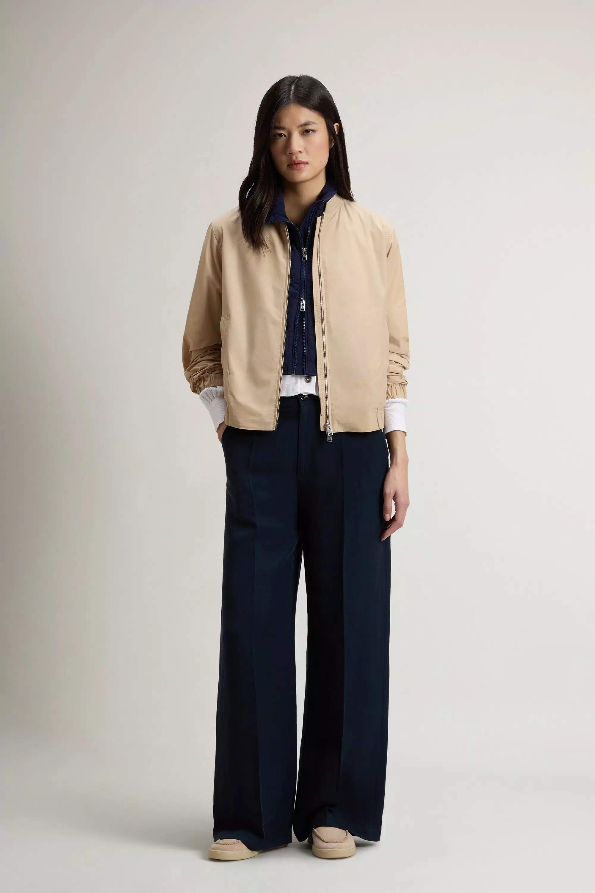Giacca Bomber Urban Touch - Bianco Pepe