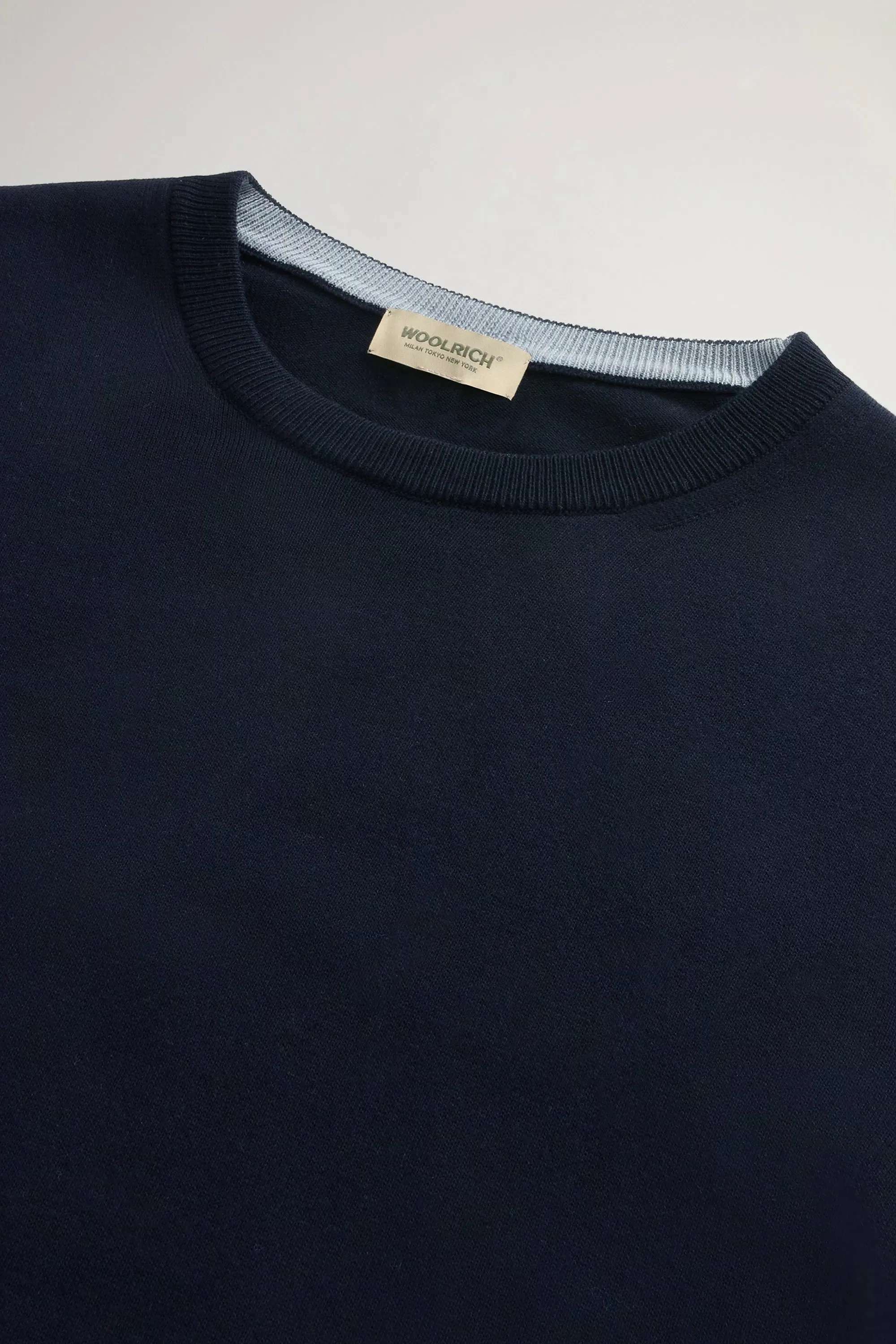 Pullover in Cotone 100% - Blu Melton
