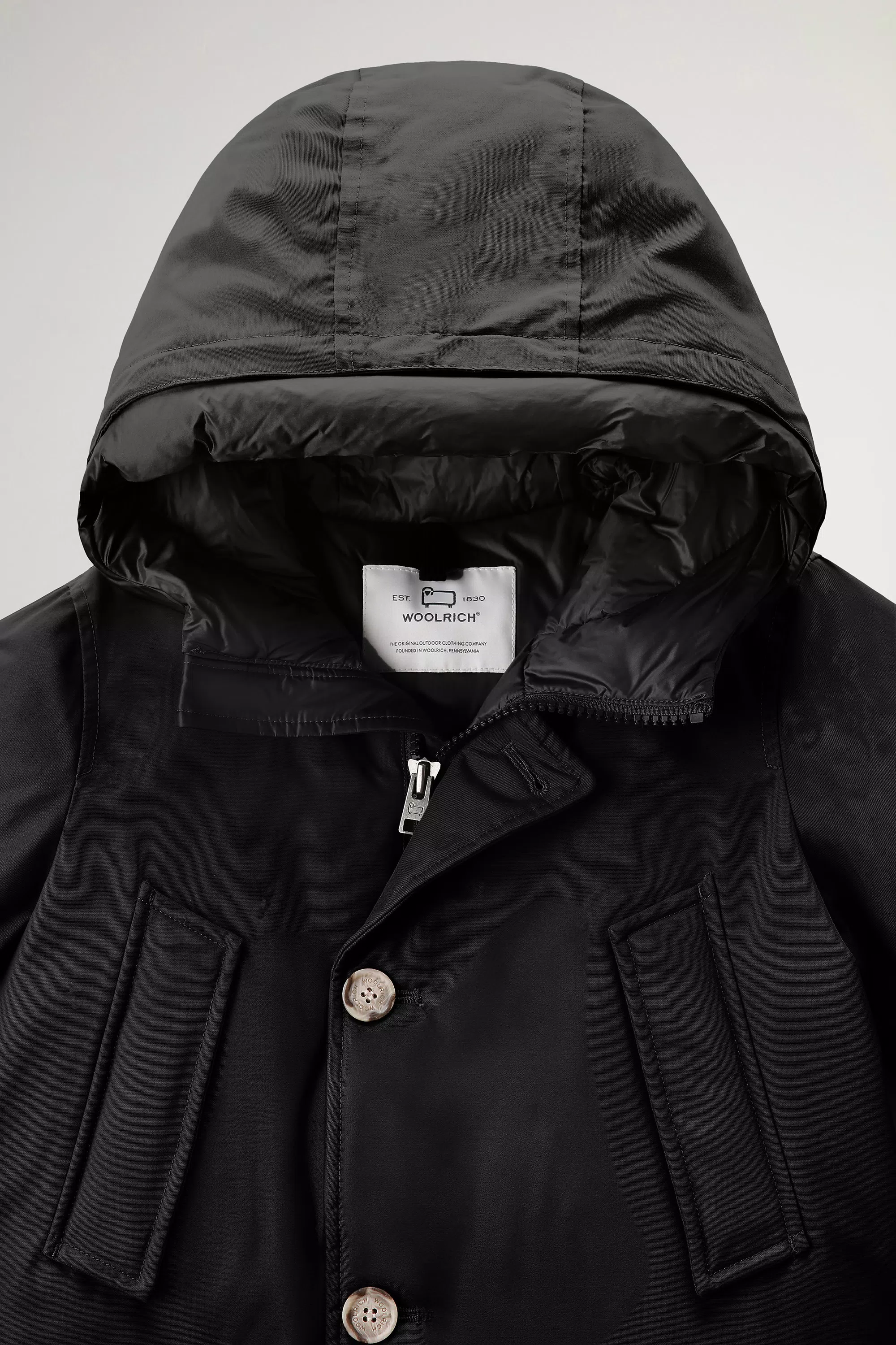 Parka Arctic per Bambini in Tessuto Ramar - Nero