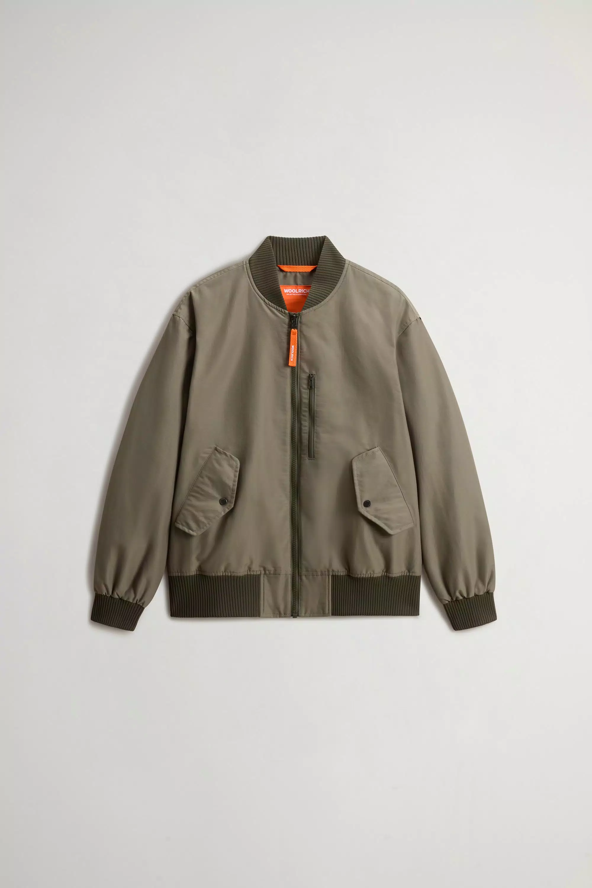 Giubbotto Bomber per Bambini in Tessuto Leggero Ramar - Olive Fumo