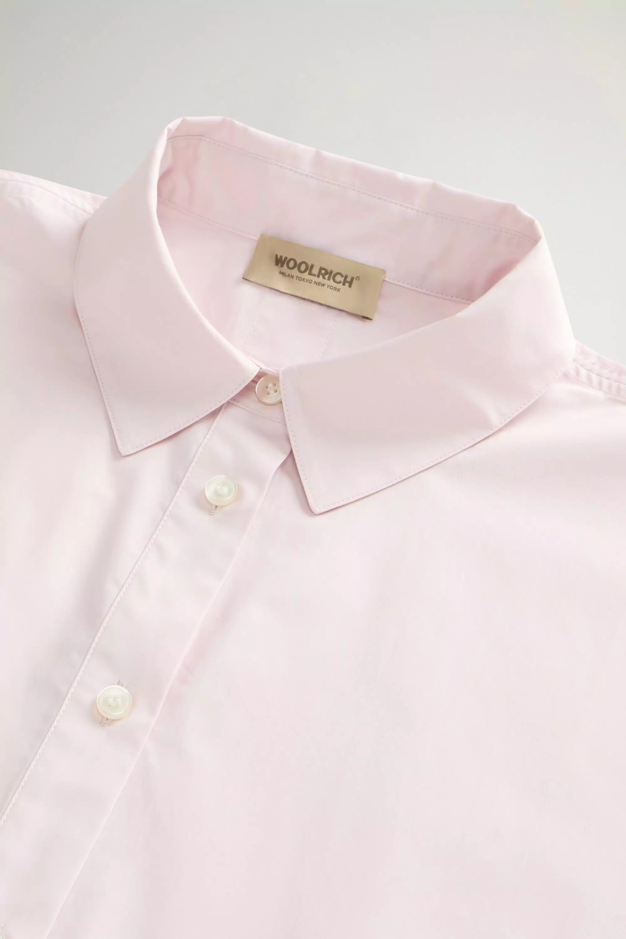 Blusa in popeline di cotone puro - Lilla chiaro