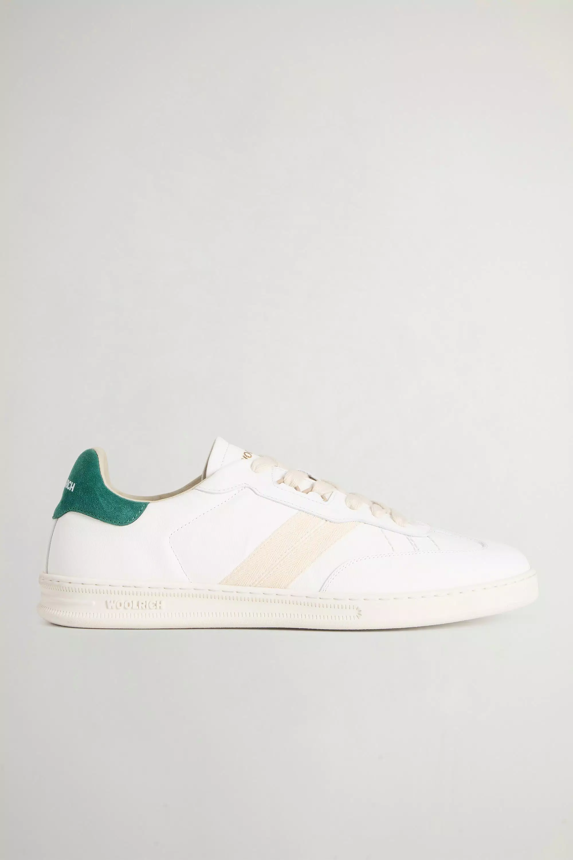 Scarpe da tennis Doubleu in vitello con dettagli in camoscio - Bianco