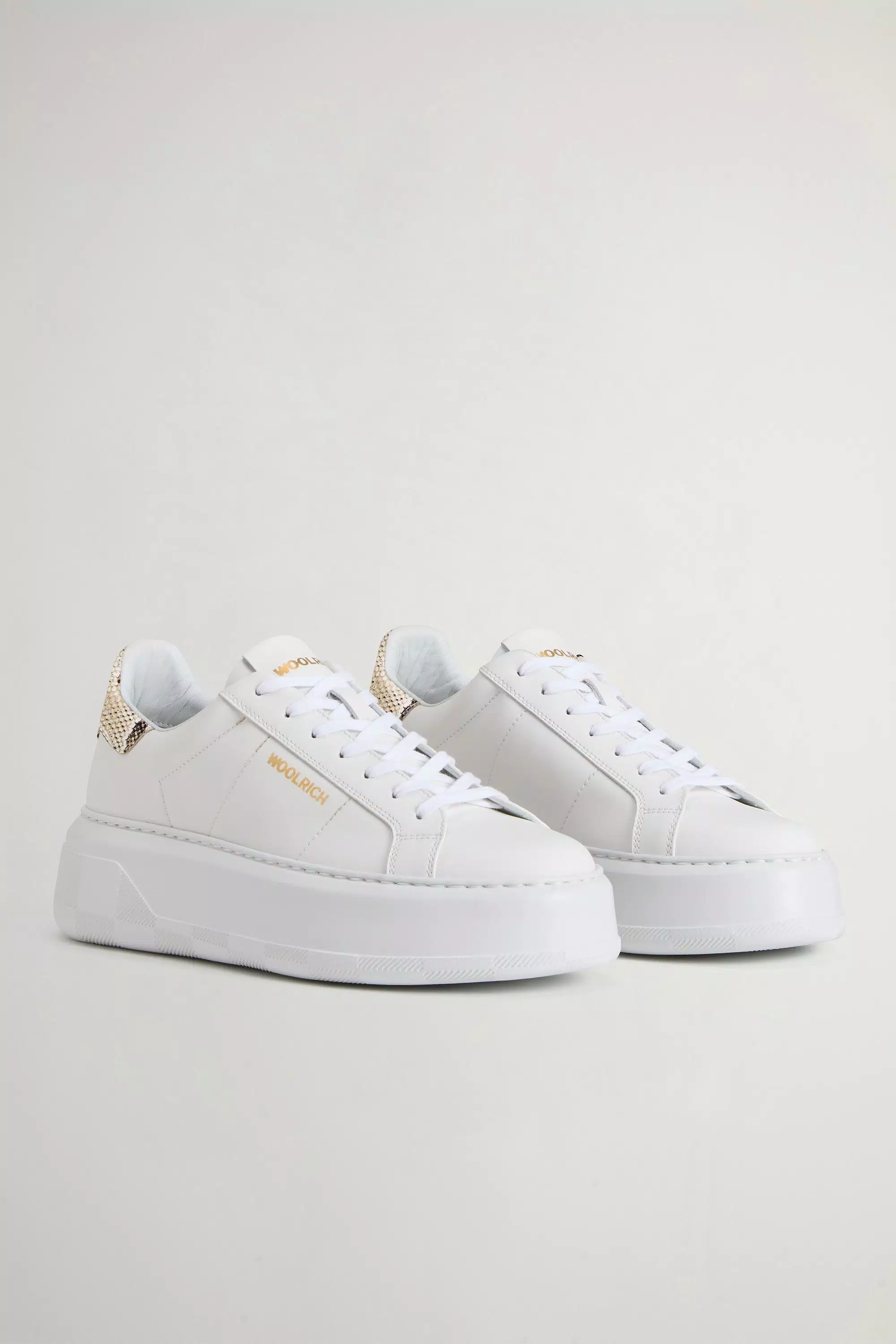 Sneakers Chunky Court in Cuoio - Sand White