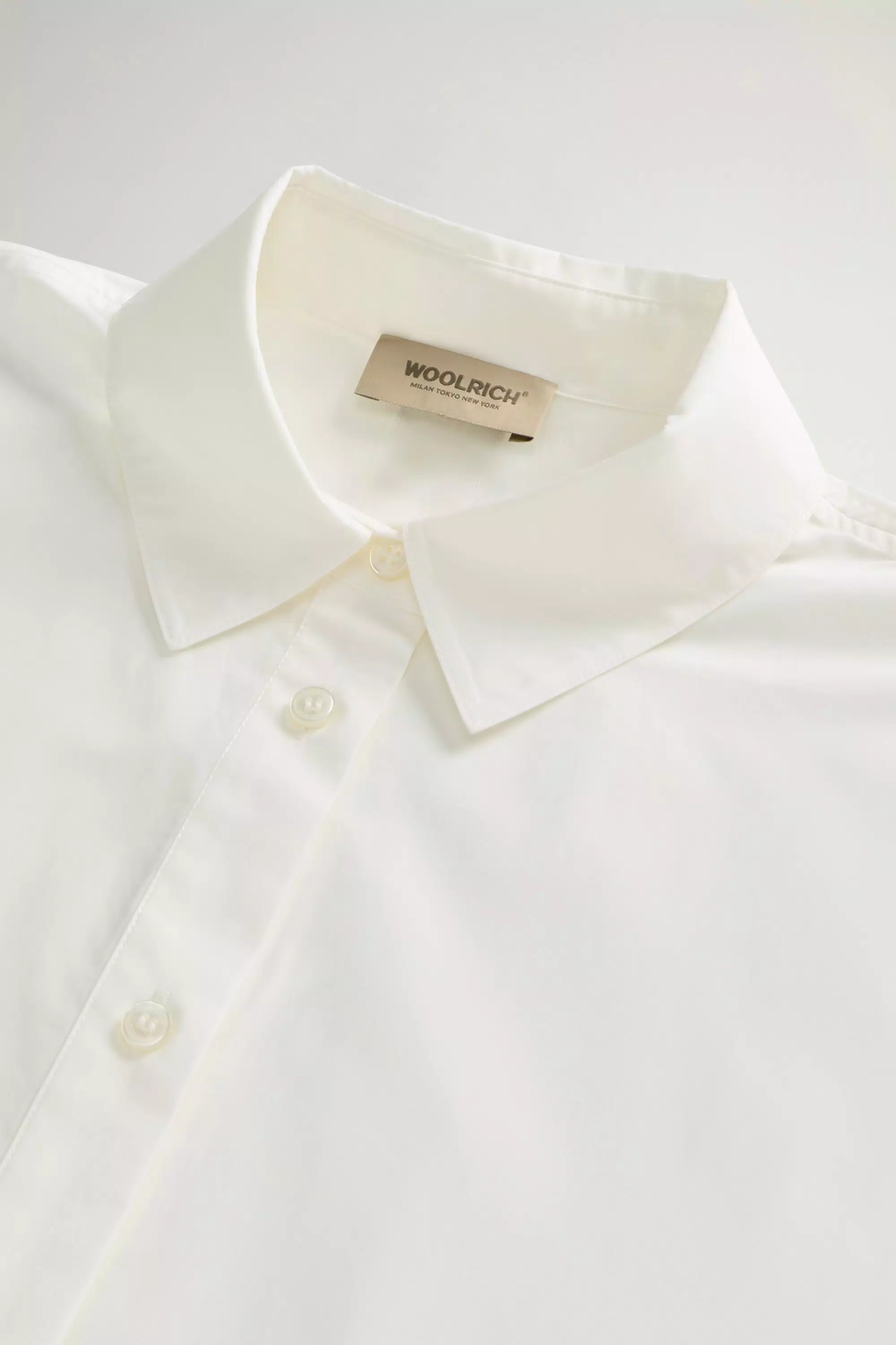 Camicia in popeline di cotone puro - Bianco Artico