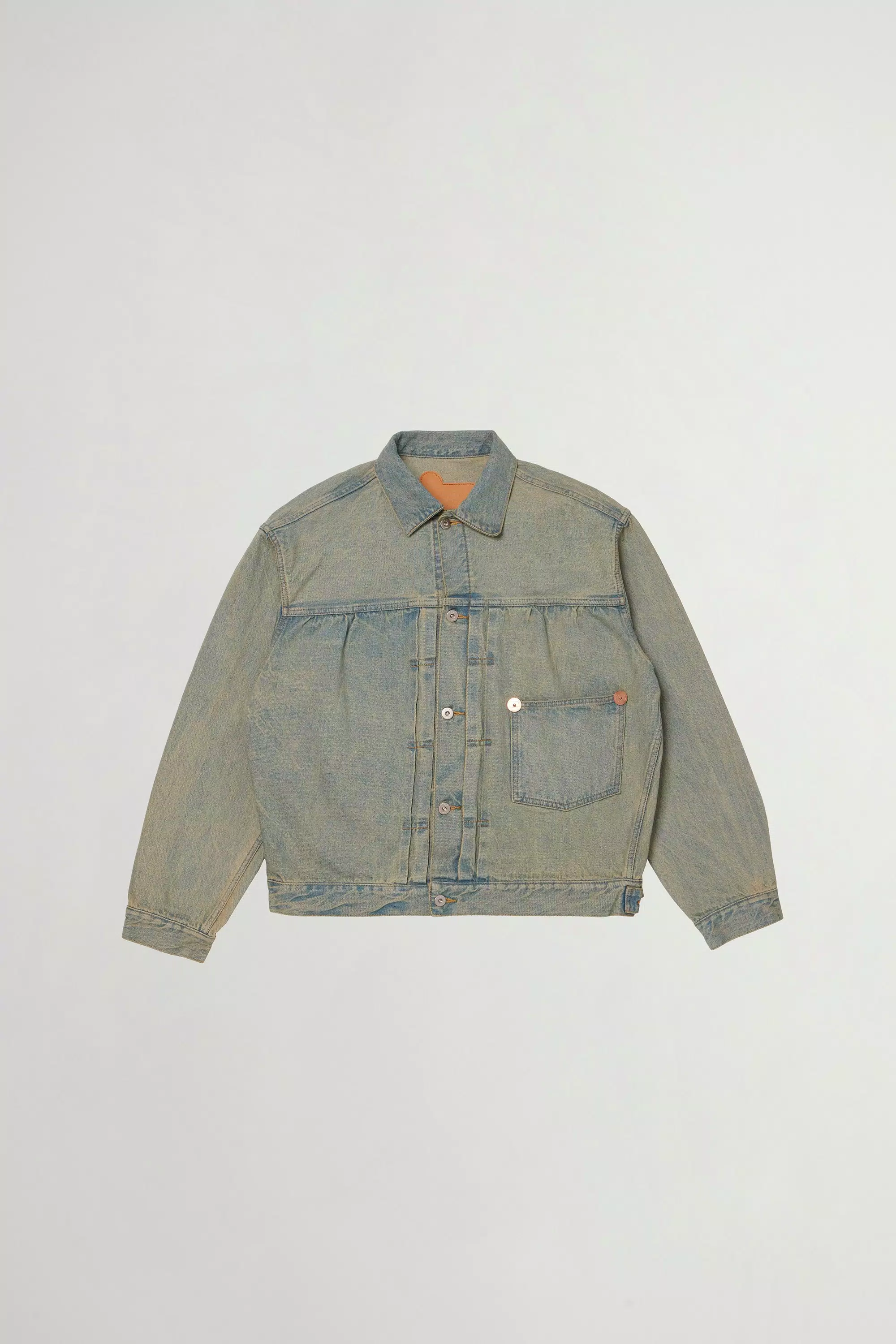 Giacca in Denim di Cotone Puro - Azzurro Chiaro