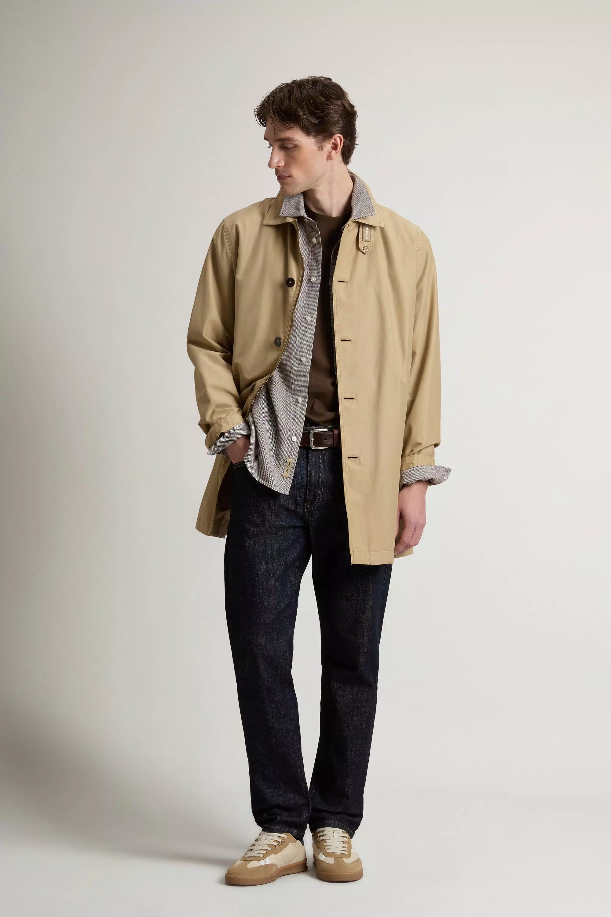 Cappotto Lamar in Tessuto Leggero Ramar - Travertino