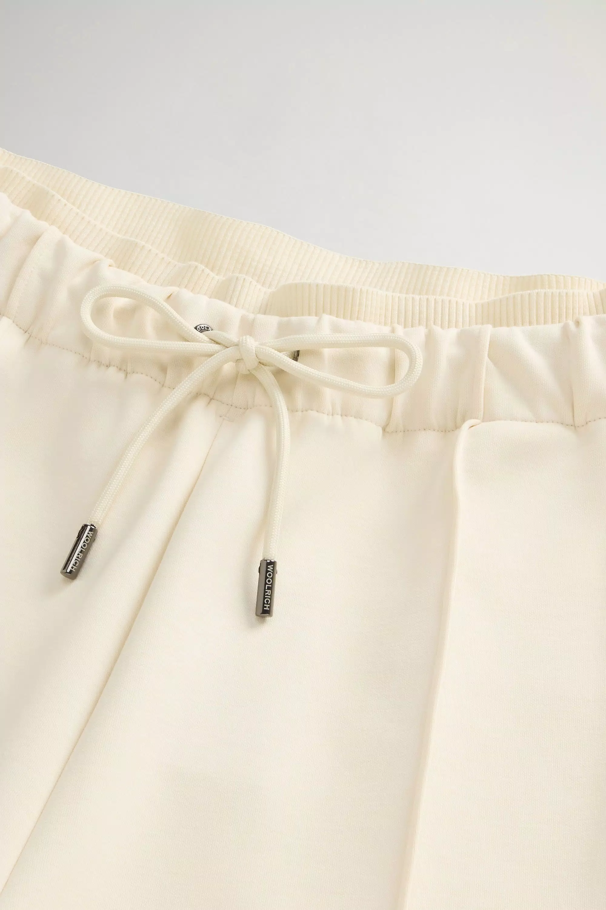 Pantaloni in Interlock in Cotone-Misto - Crema Latte
