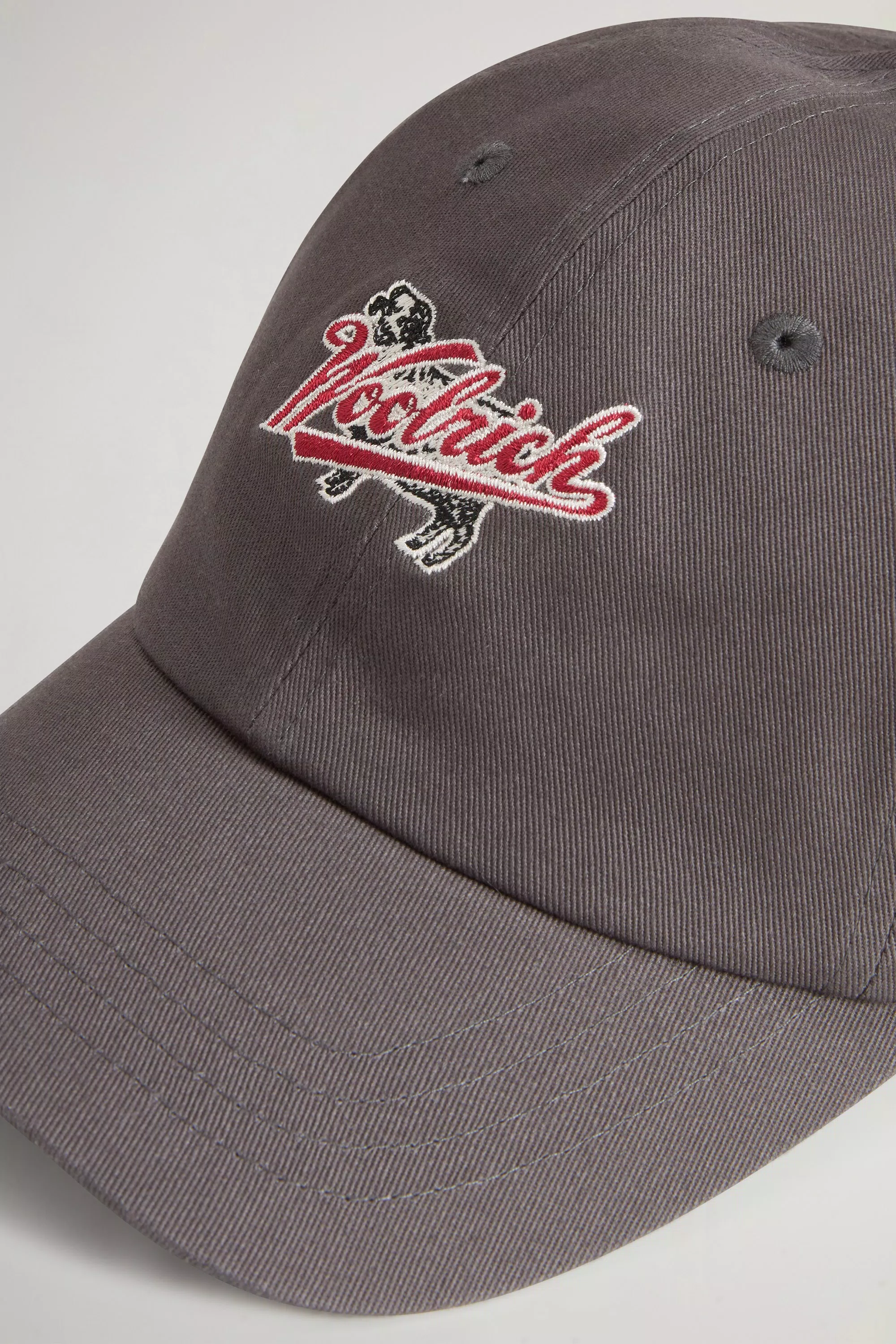 Berretto da Baseball in Twill di Cotone Puro - Grigio Ombra