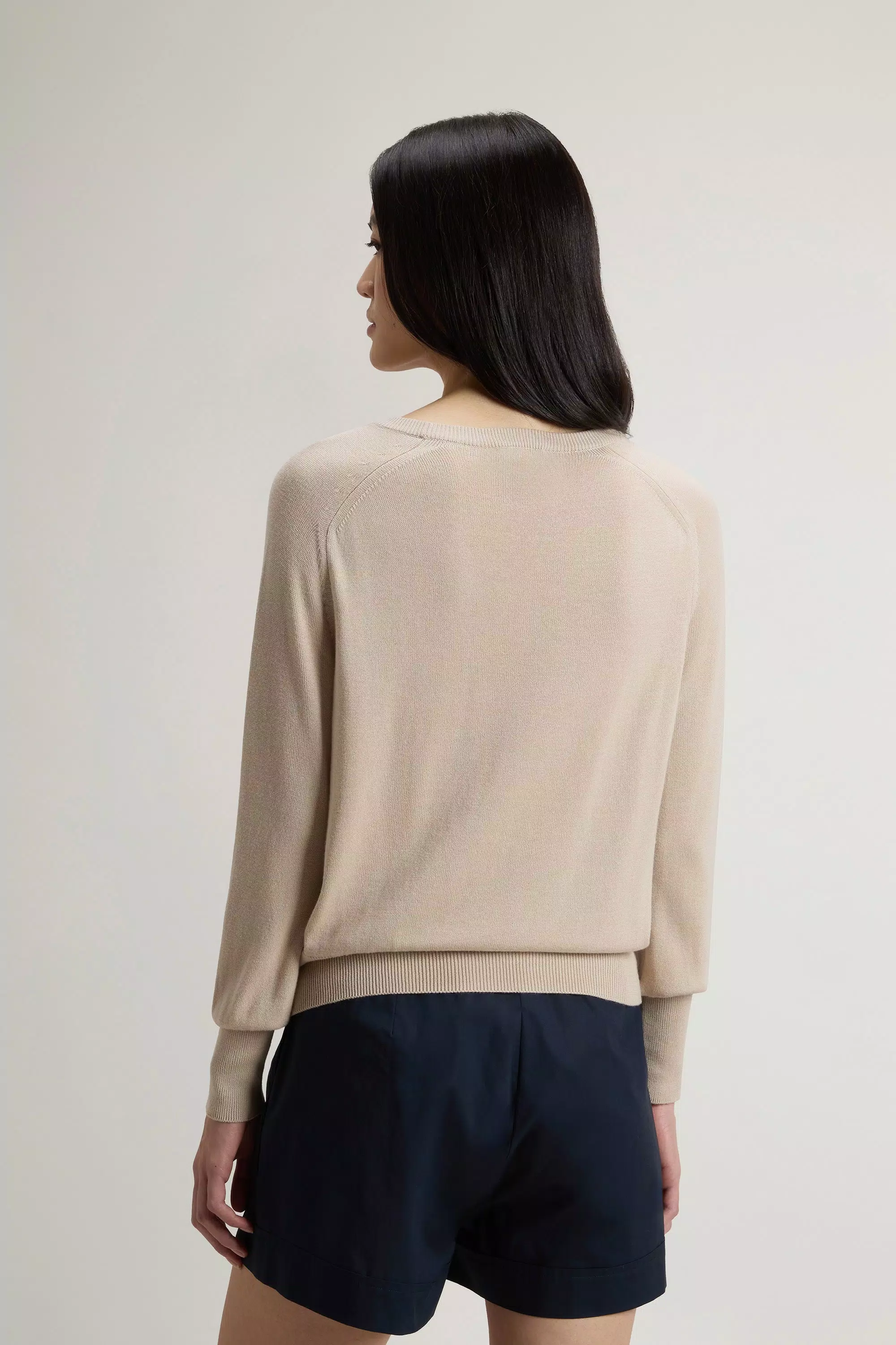 Pullover in Cotone e Miscela - White Pepper