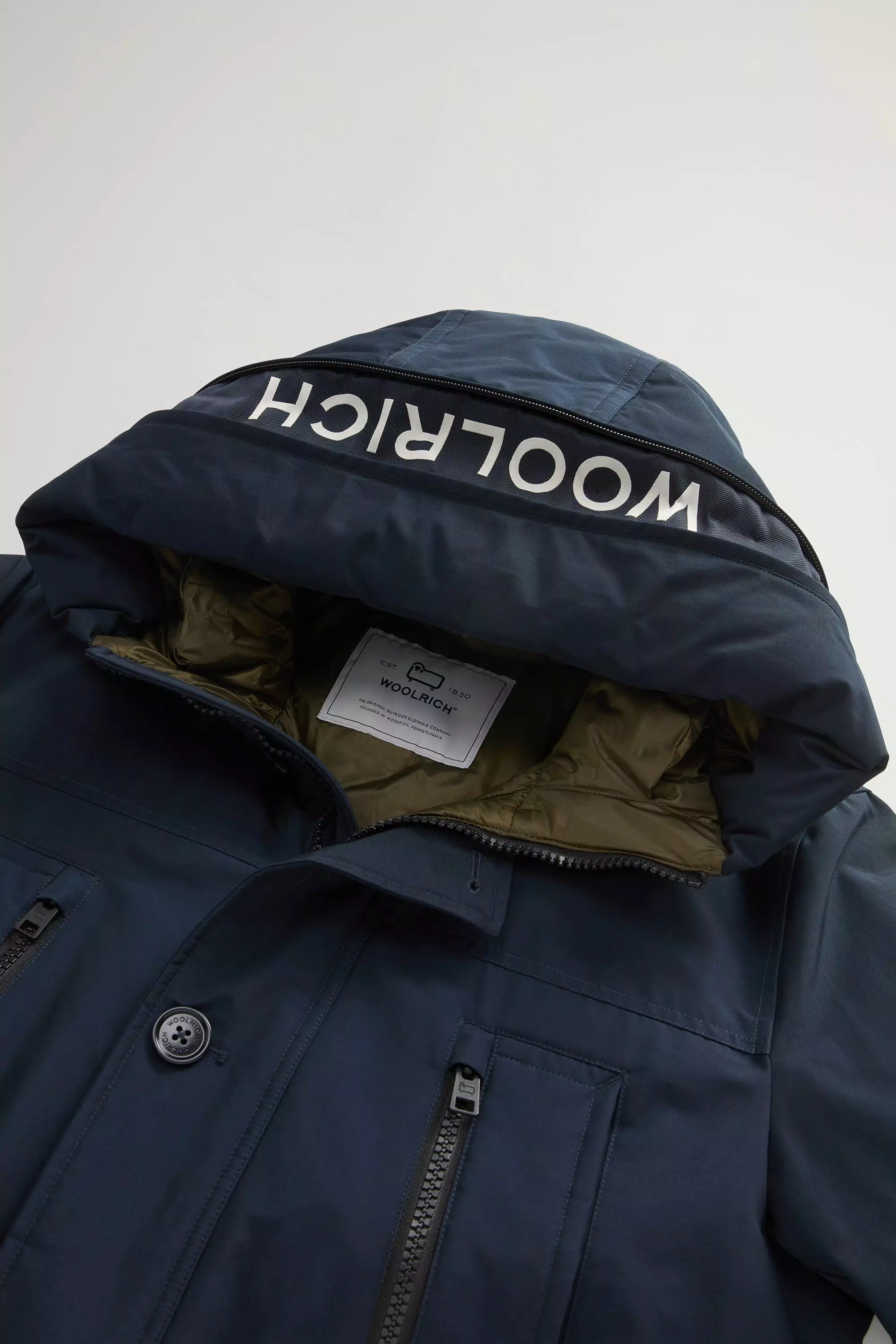 Parka Arctic Evolution in Tessuto Ramar - Blu Melton