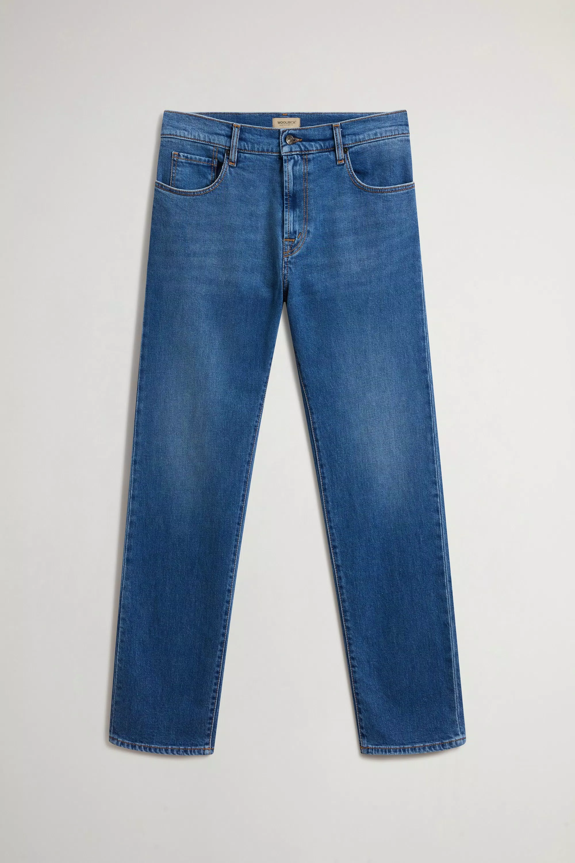 Jeans a Cinque Tasche in Denim di Cotone Elasticizzato - Lavaggio Stone